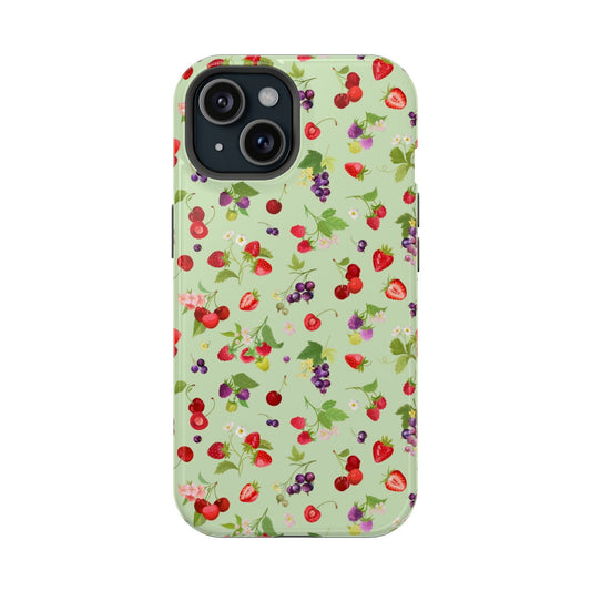 Colorful Botanical Berries Magsafe iPhone Case - Techy Treasures - Mobile Phone Cases 