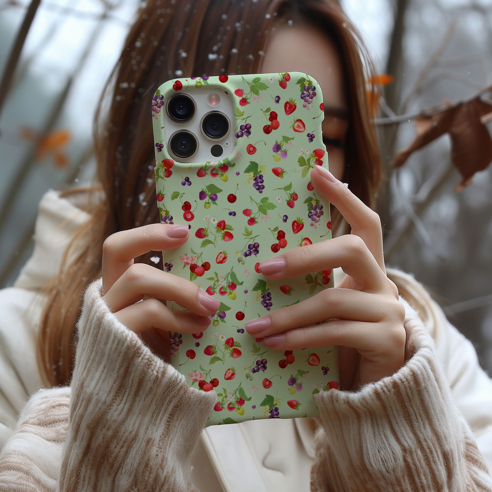 Colorful Botanical Berries Magsafe iPhone Case - Techy Treasures - Mobile Phone Cases 