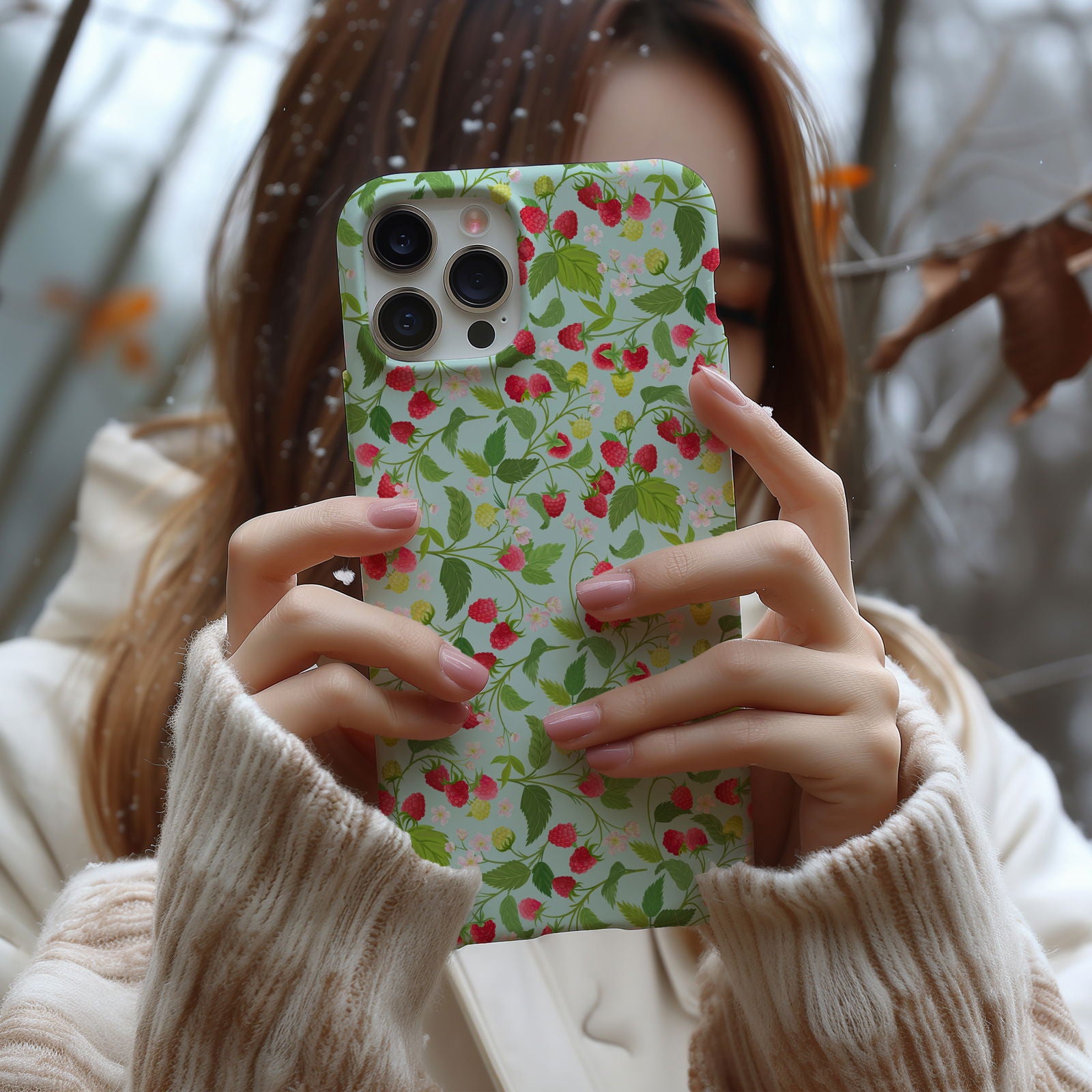 Colorful Botanical Raspberry Magsafe iPhone Case - Techy Treasures -  