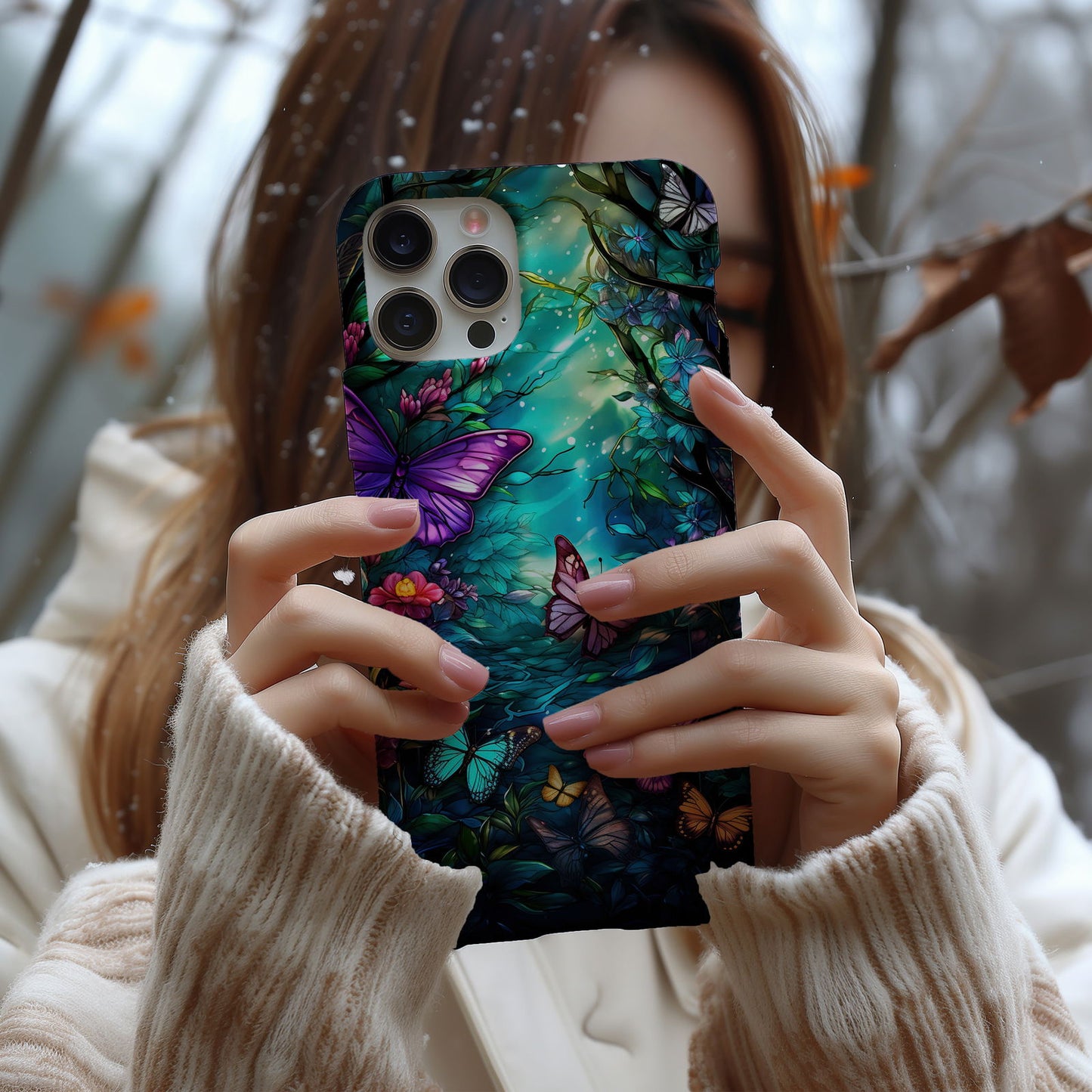 Colorful Butterfly Design MagSafe iPhone Case - Featuring an Array of Vibrant Butterflies, Combining Style and Functionality. - Techy Treasures -  