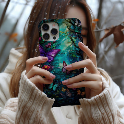 Colorful Butterfly Design MagSafe iPhone Case - Featuring an Array of Vibrant Butterflies, Combining Style and Functionality. - Techy Treasures -  