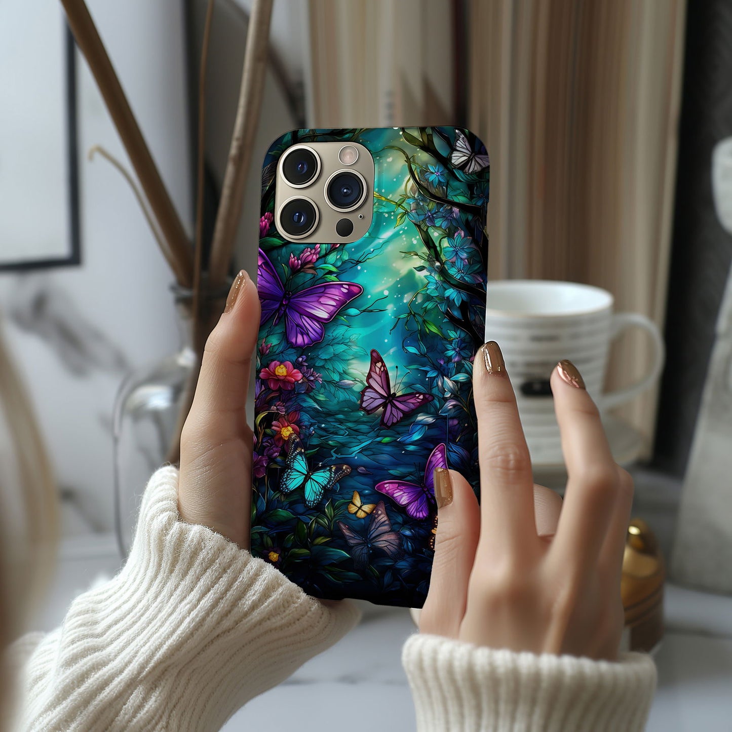 Colorful Butterfly Design MagSafe iPhone Case - Featuring an Array of Vibrant Butterflies, Combining Style and Functionality. - Techy Treasures -  