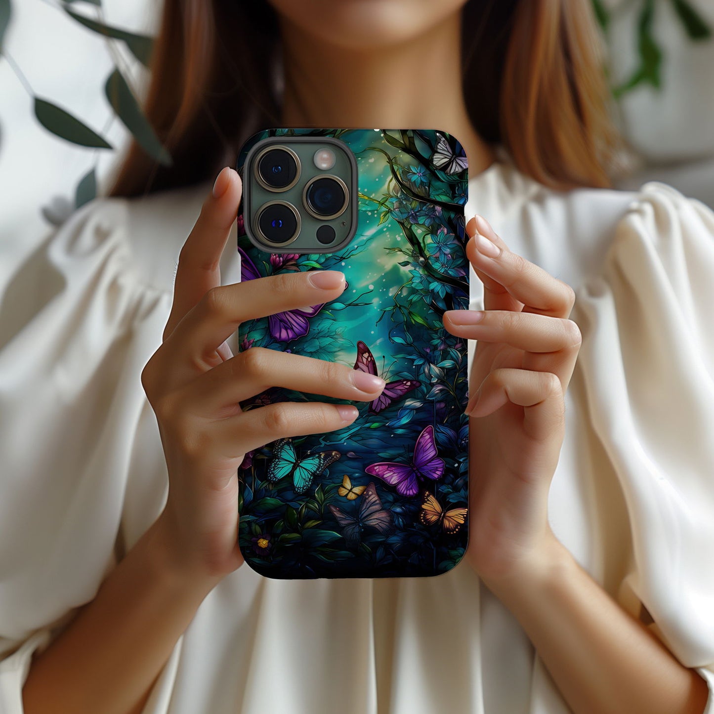 Colorful Butterfly Design MagSafe iPhone Case - Featuring an Array of Vibrant Butterflies, Combining Style and Functionality. - Techy Treasures -  