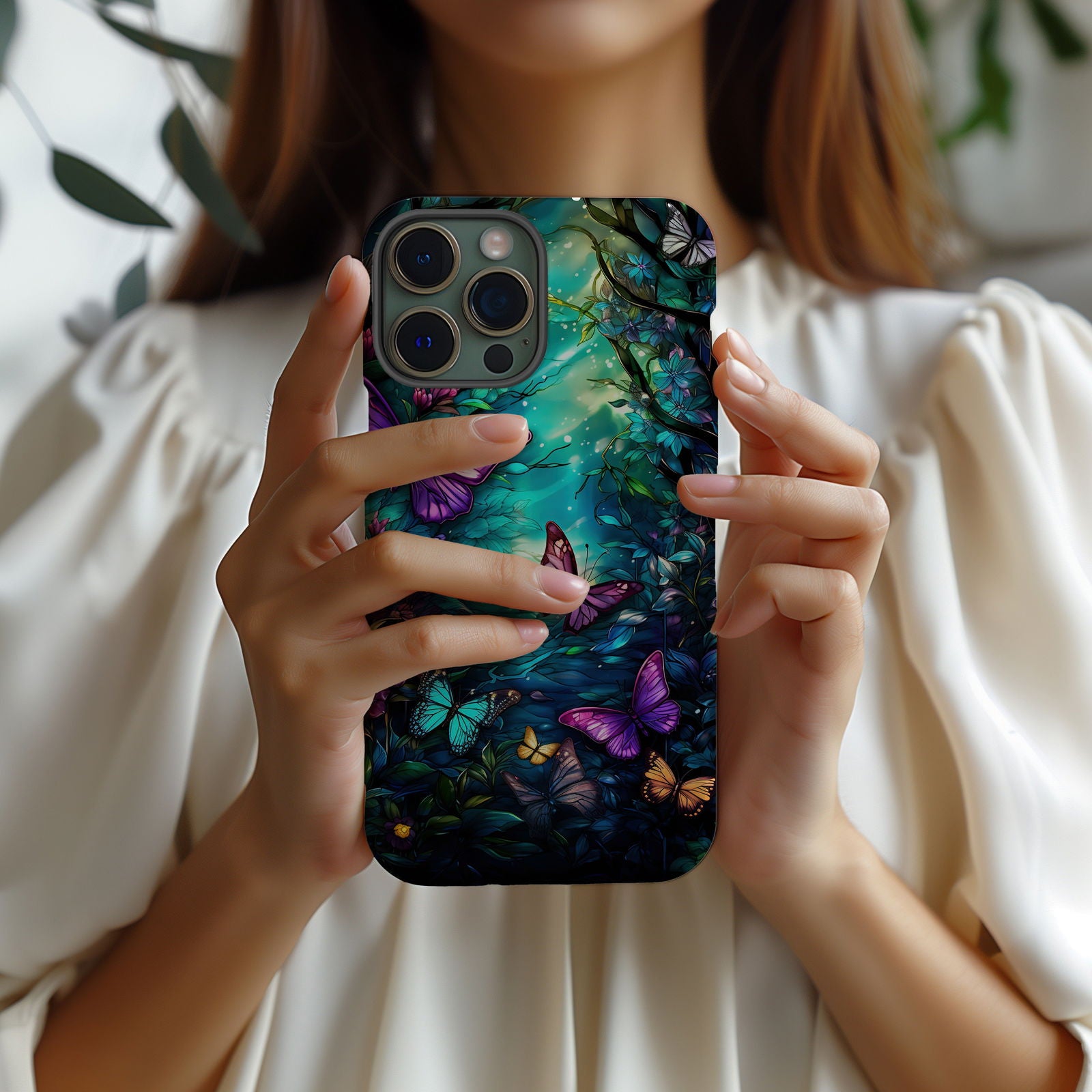Colorful Butterfly Design MagSafe iPhone Case - Featuring an Array of Vibrant Butterflies, Combining Style and Functionality. - Techy Treasures -  