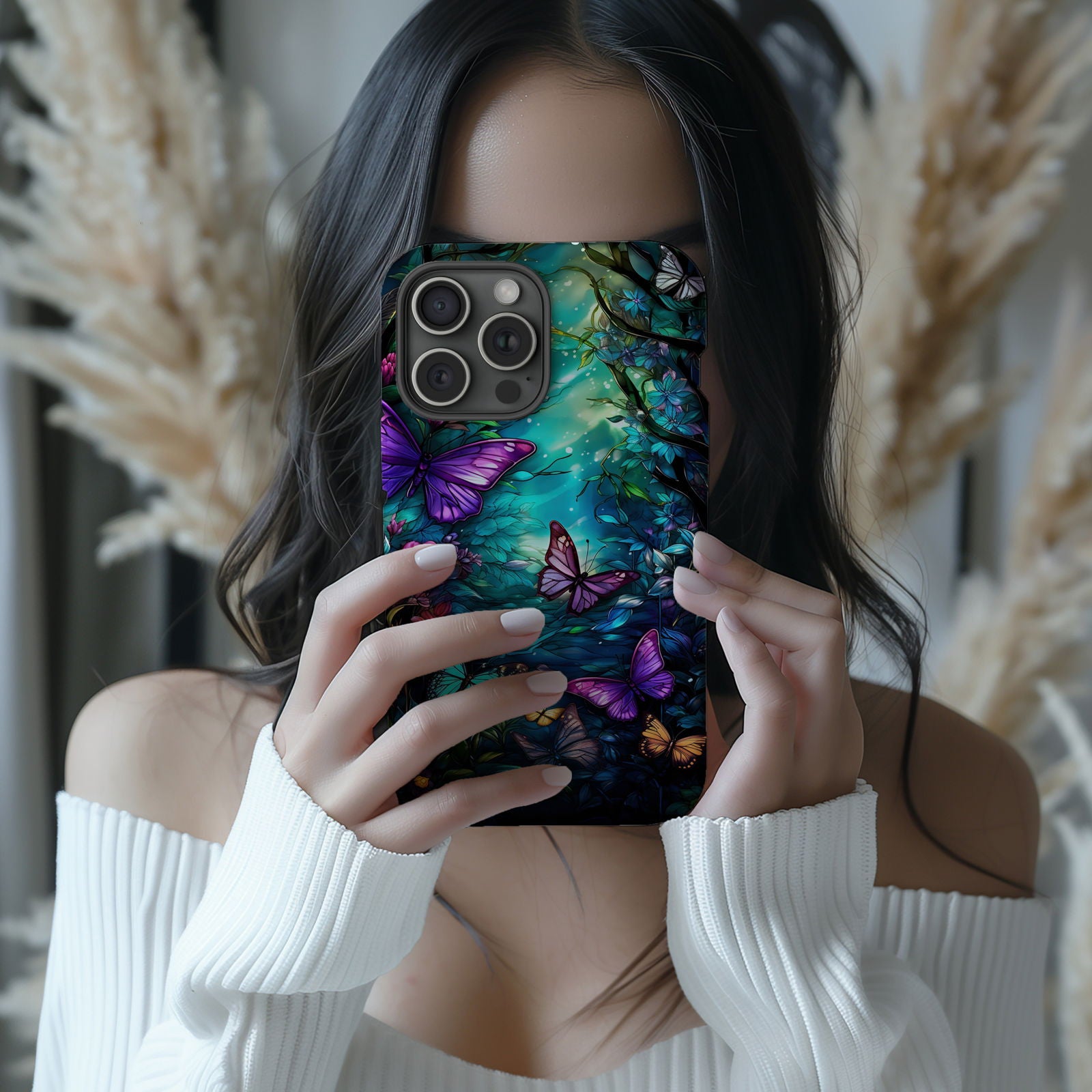 Colorful Butterfly Design MagSafe iPhone Case - Featuring an Array of Vibrant Butterflies, Combining Style and Functionality. - Techy Treasures -  