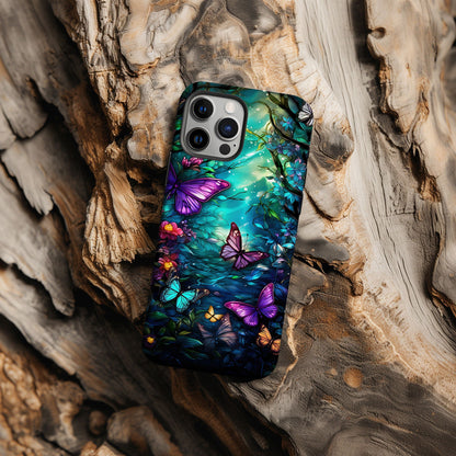 Colorful Butterfly Design MagSafe iPhone Case - Featuring an Array of Vibrant Butterflies, Combining Style and Functionality. - Techy Treasures -  