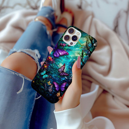 Colorful Butterfly Design MagSafe iPhone Case - Featuring an Array of Vibrant Butterflies, Combining Style and Functionality. - Techy Treasures -  