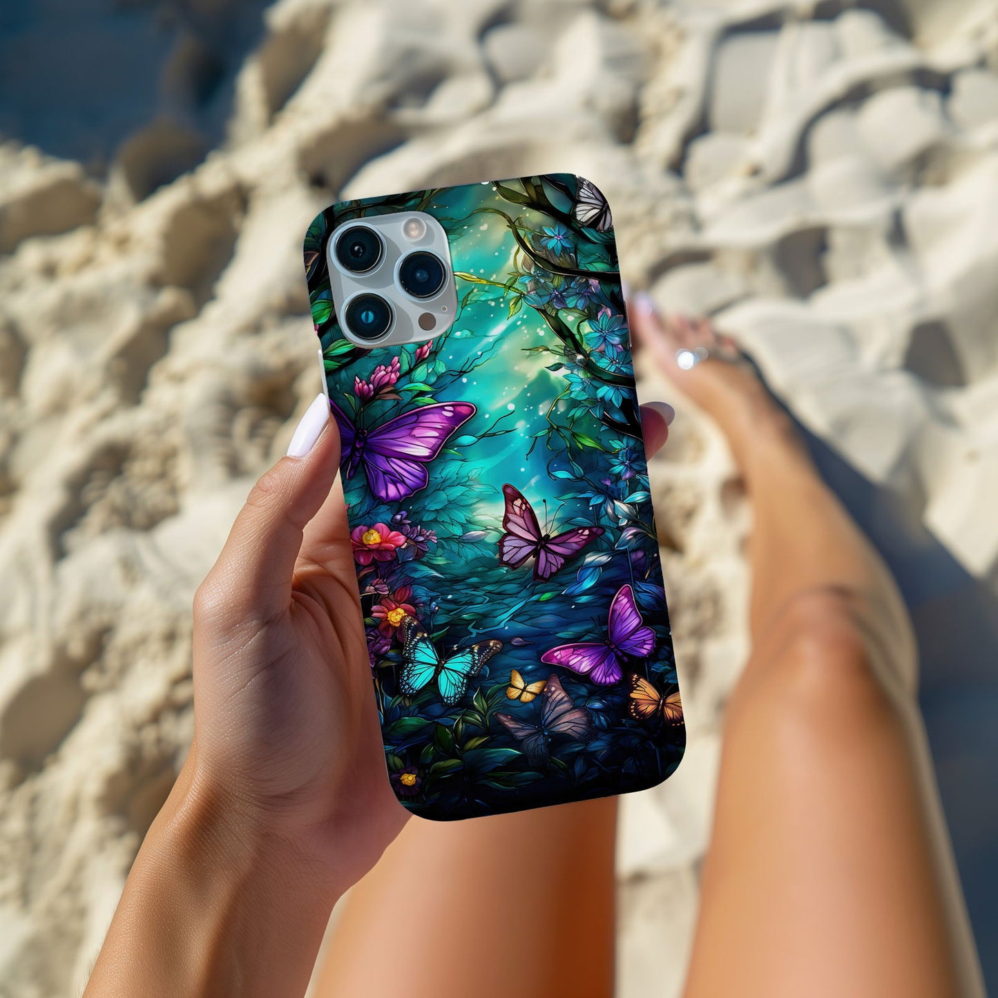 Colorful Butterfly Design MagSafe iPhone Case - Featuring an Array of Vibrant Butterflies, Combining Style and Functionality. - Techy Treasures -  