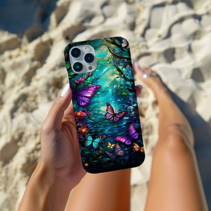 Colorful Butterfly Design MagSafe iPhone Case - Featuring an Array of Vibrant Butterflies, Combining Style and Functionality. - Techy Treasures -  