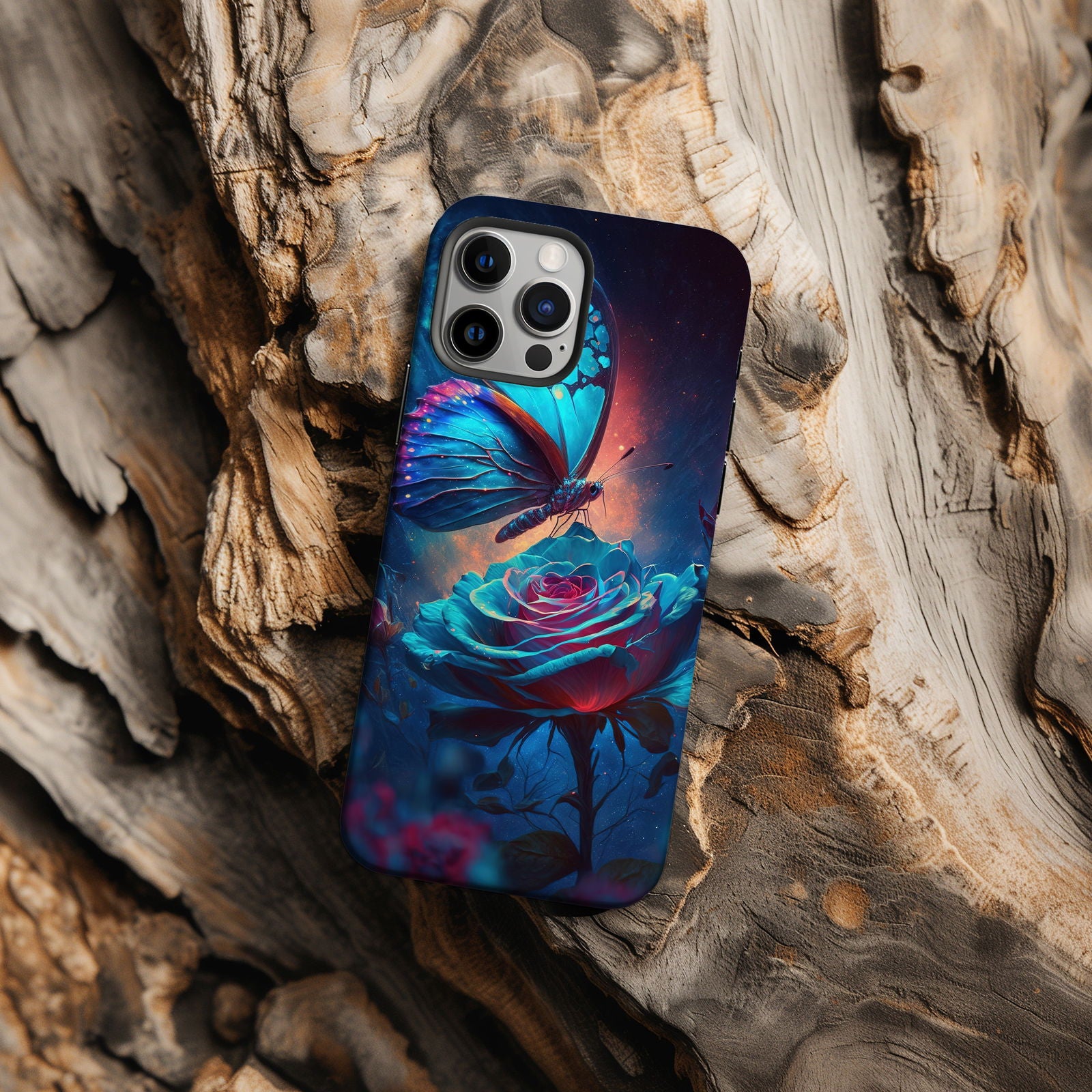 Colorful Butterfly Design MagSafe iPhone Case - Featuring an Array of Vibrant Butterflies, Combining Style and Functionality. - Techy Treasures -  
