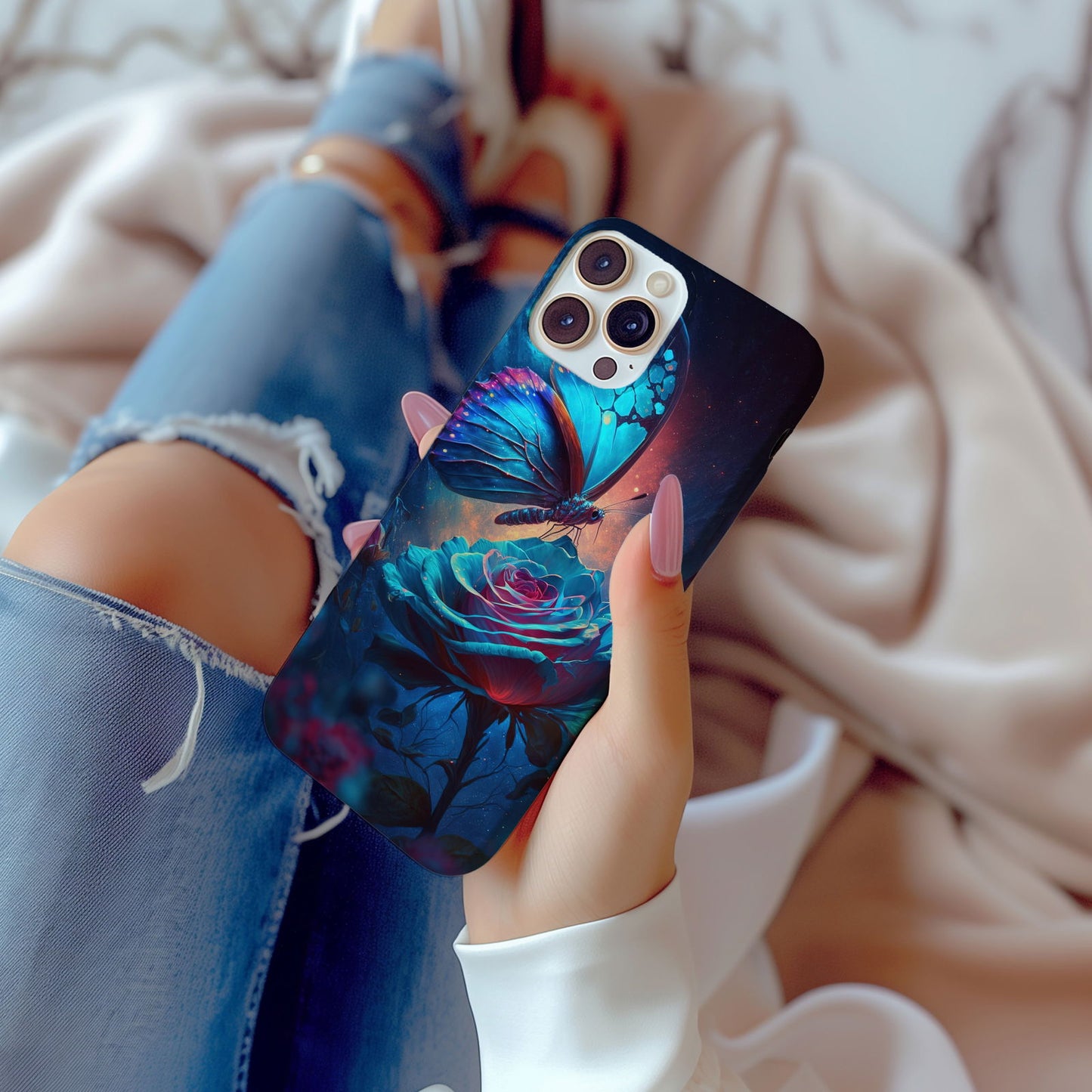 Colorful Butterfly Design MagSafe iPhone Case - Featuring an Array of Vibrant Butterflies, Combining Style and Functionality. - Techy Treasures -  