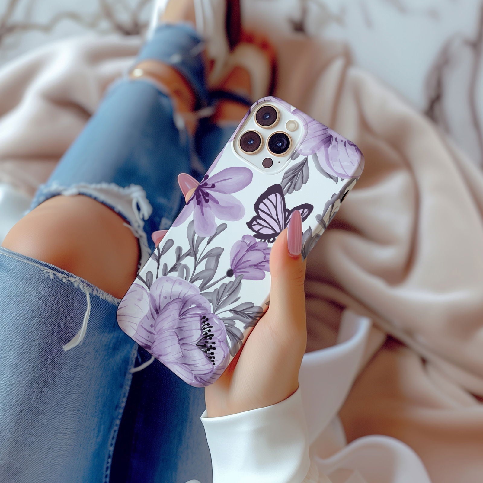 Colorful Butterfly Design MagSafe iPhone Case - Featuring an Array of Vibrant Butterflies, Combining Style and Functionality. - Techy Treasures -  