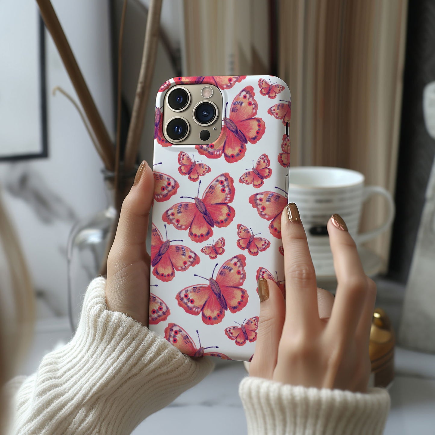 Colorful Butterfly Design MagSafe iPhone Case - Featuring an Array of Vibrant Butterflies, Combining Style and Functionality. - Techy Treasures -  
