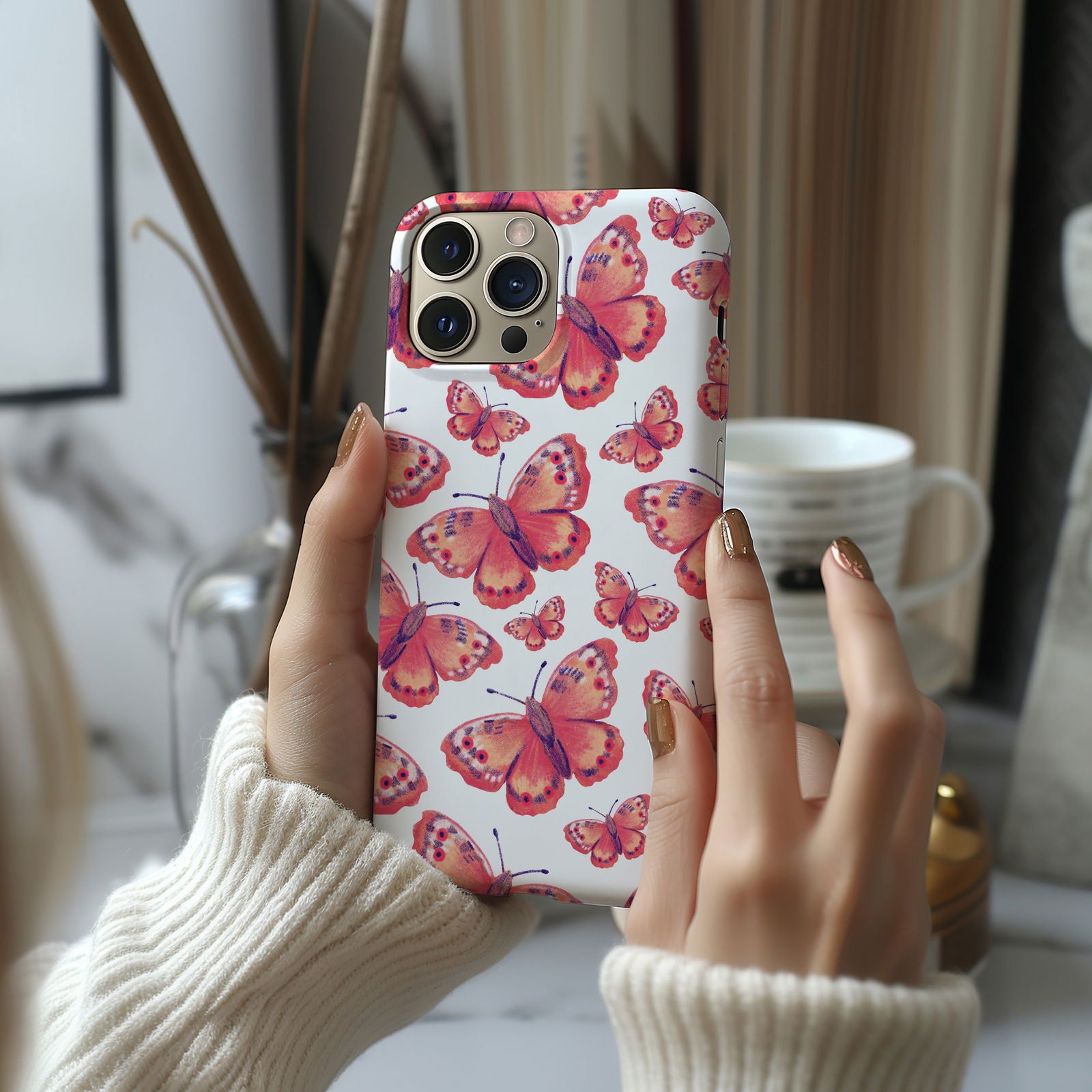 Colorful Butterfly Design MagSafe iPhone Case - Featuring an Array of Vibrant Butterflies, Combining Style and Functionality. - Techy Treasures -  
