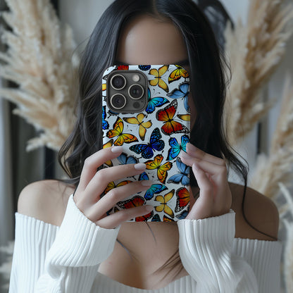 Colorful Butterfly Design MagSafe iPhone Case - Featuring an Array of Vibrant Butterflies, Combining Style and Functionality - Techy Treasures -  