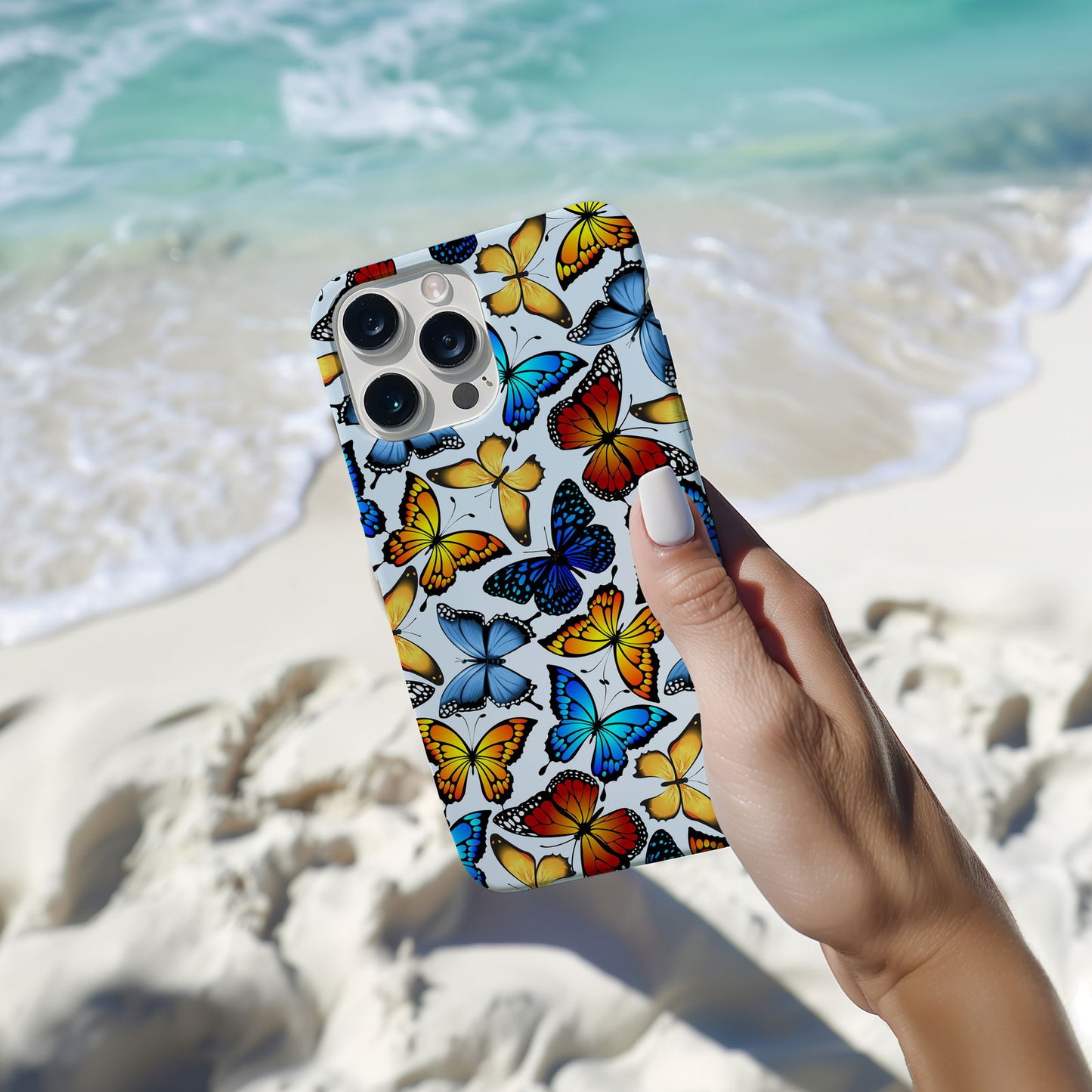Colorful Butterfly Design MagSafe iPhone Case - Featuring an Array of Vibrant Butterflies, Combining Style and Functionality - Techy Treasures -  