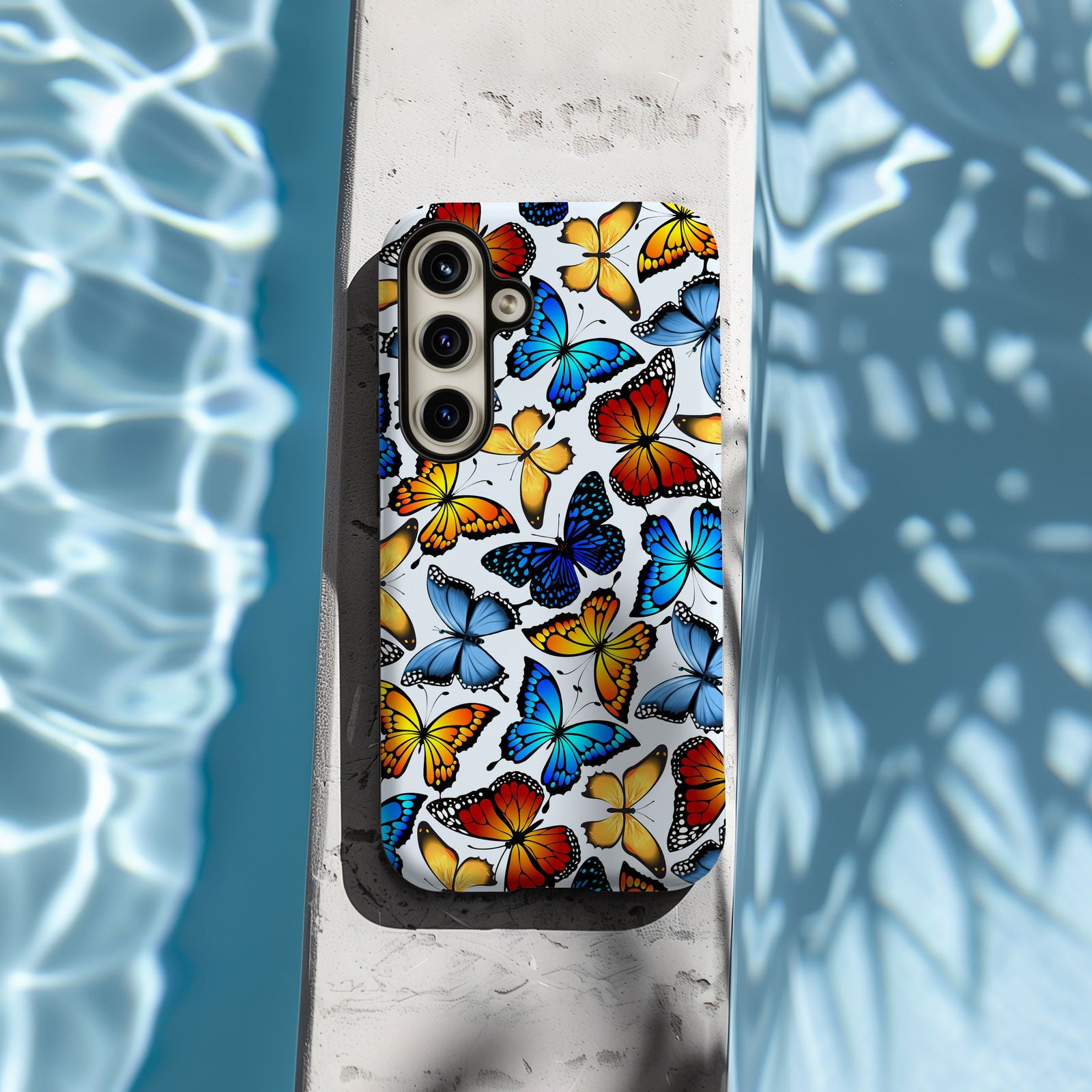 Colorful Butterfly Design MagSafe iPhone Case - Featuring an Array of Vibrant Butterflies, Combining Style and Functionality - Techy Treasures -  