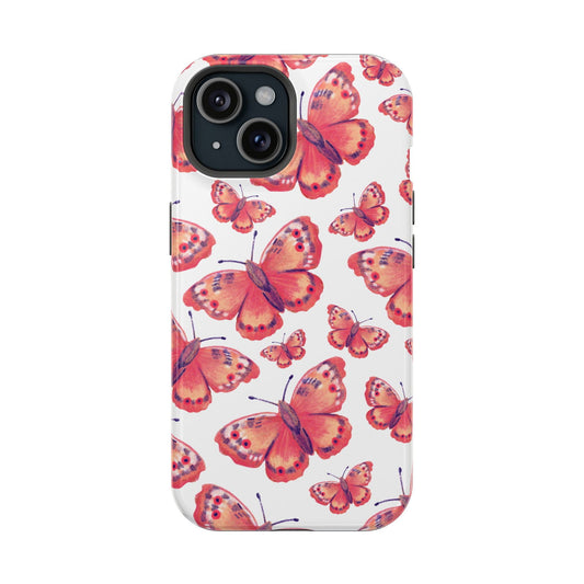 Colorful Butterfly Design MagSafe iPhone Case - Featuring an Array of Vibrant Butterflies, Combining Style and Functionality - Techy Treasures - Mobile Phone Cases 