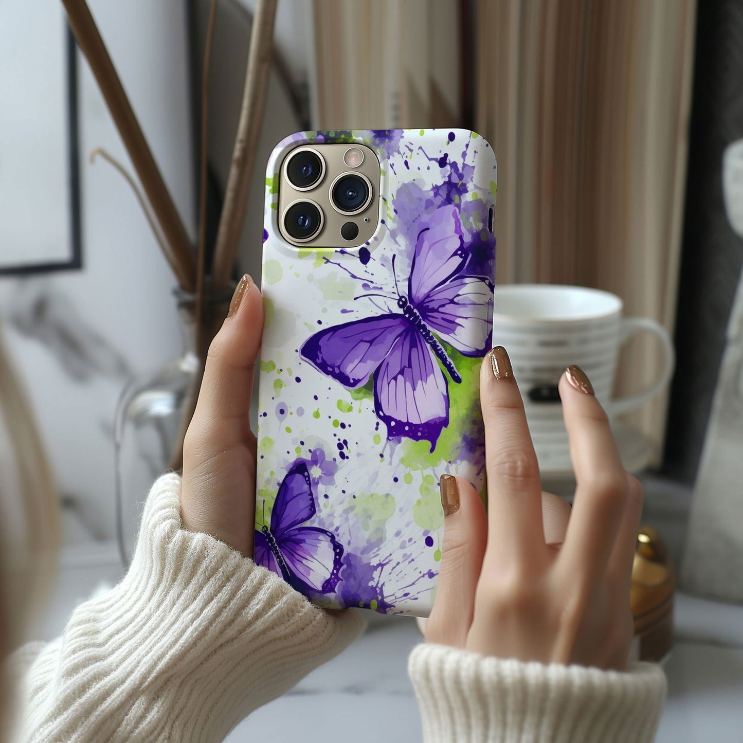 Colorful Butterfly Design Magnetic iPhone Case - Featuring an Array of Vibrant Butterflies, Combining Style and Functionality. - Techy Treasures -  