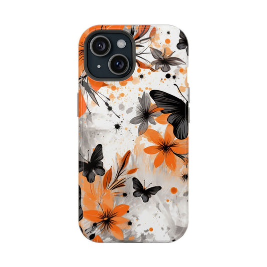 Colorful Butterfly Design Magnetic iPhone Case - Featuring an Array of Vibrant Butterflies, Combining Style and Functionality. - Techy Treasures -  