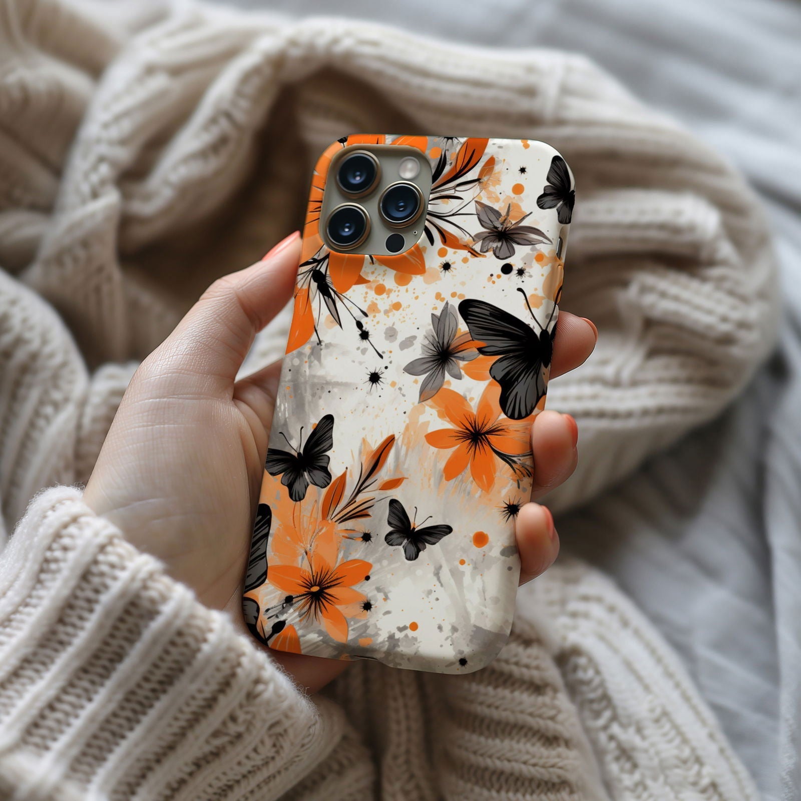 Colorful Butterfly Design Magnetic iPhone Case - Featuring an Array of Vibrant Butterflies, Combining Style and Functionality. - Techy Treasures -  