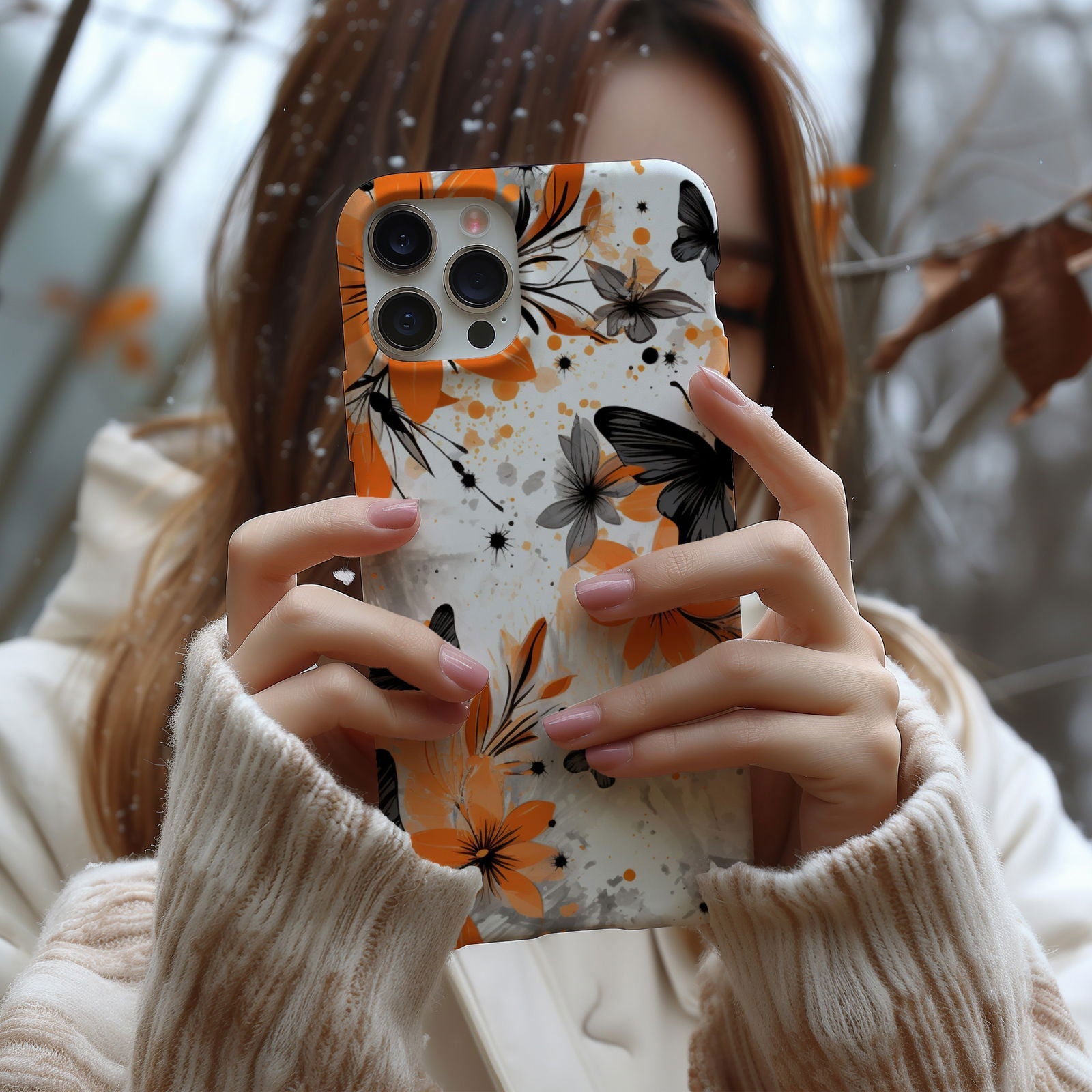 Colorful Butterfly Design Magnetic iPhone Case - Featuring an Array of Vibrant Butterflies, Combining Style and Functionality. - Techy Treasures -  