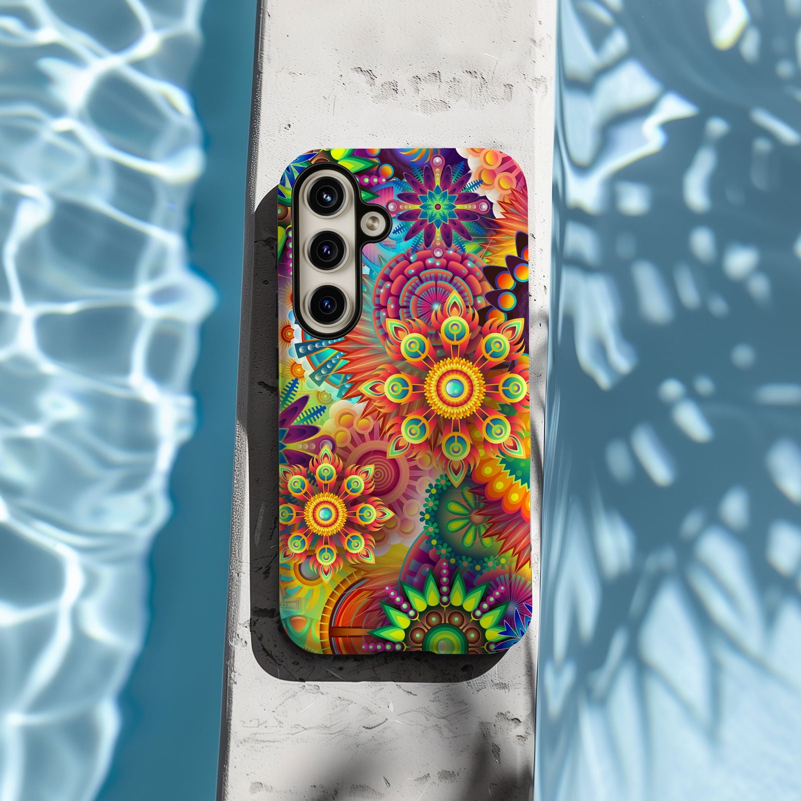 Colorful Psychedelic Flowers Magsafe iPhone Case - Techy Treasures -  