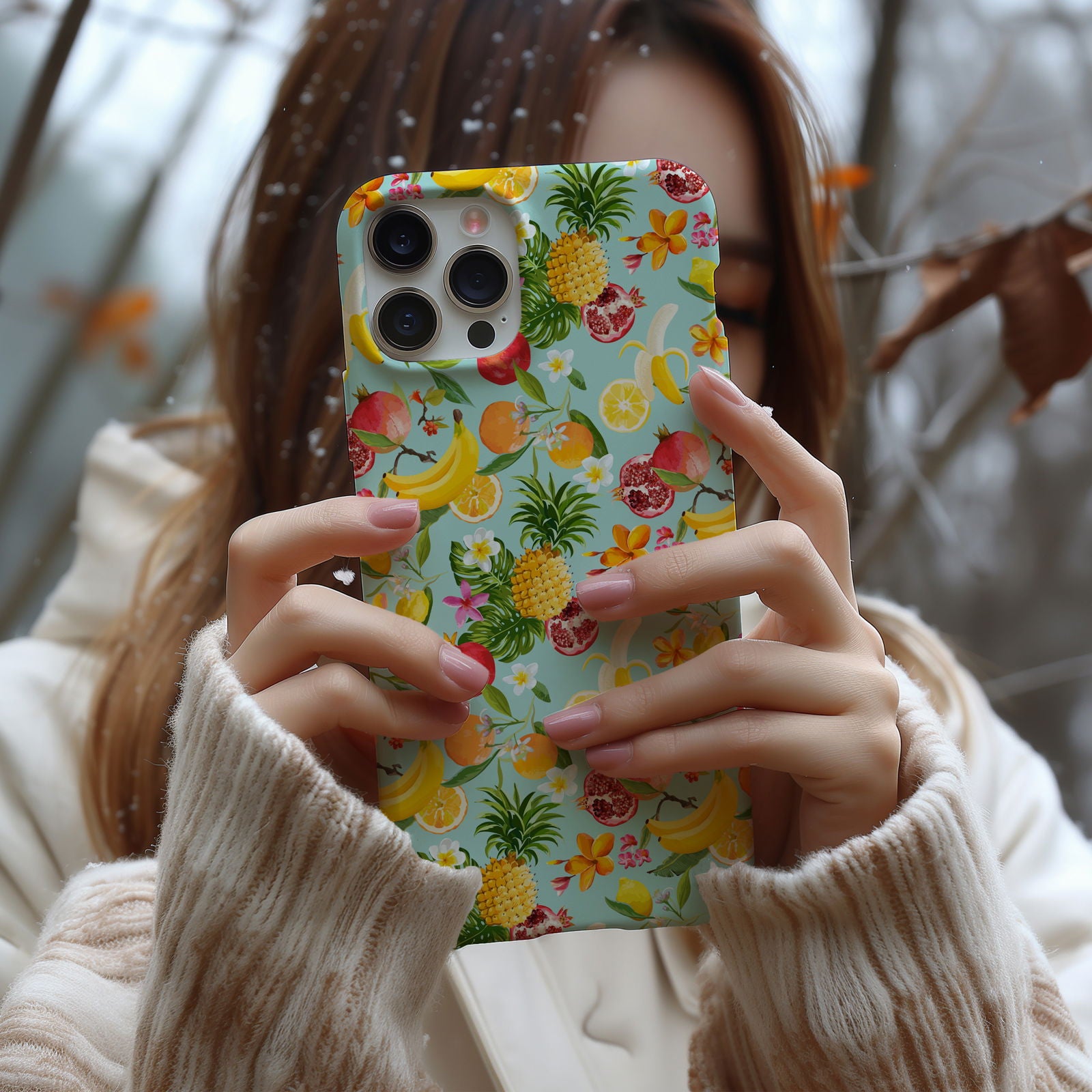 Colorful Tropical Fruits Magsafe iPhone Case - Techy Treasures -  
