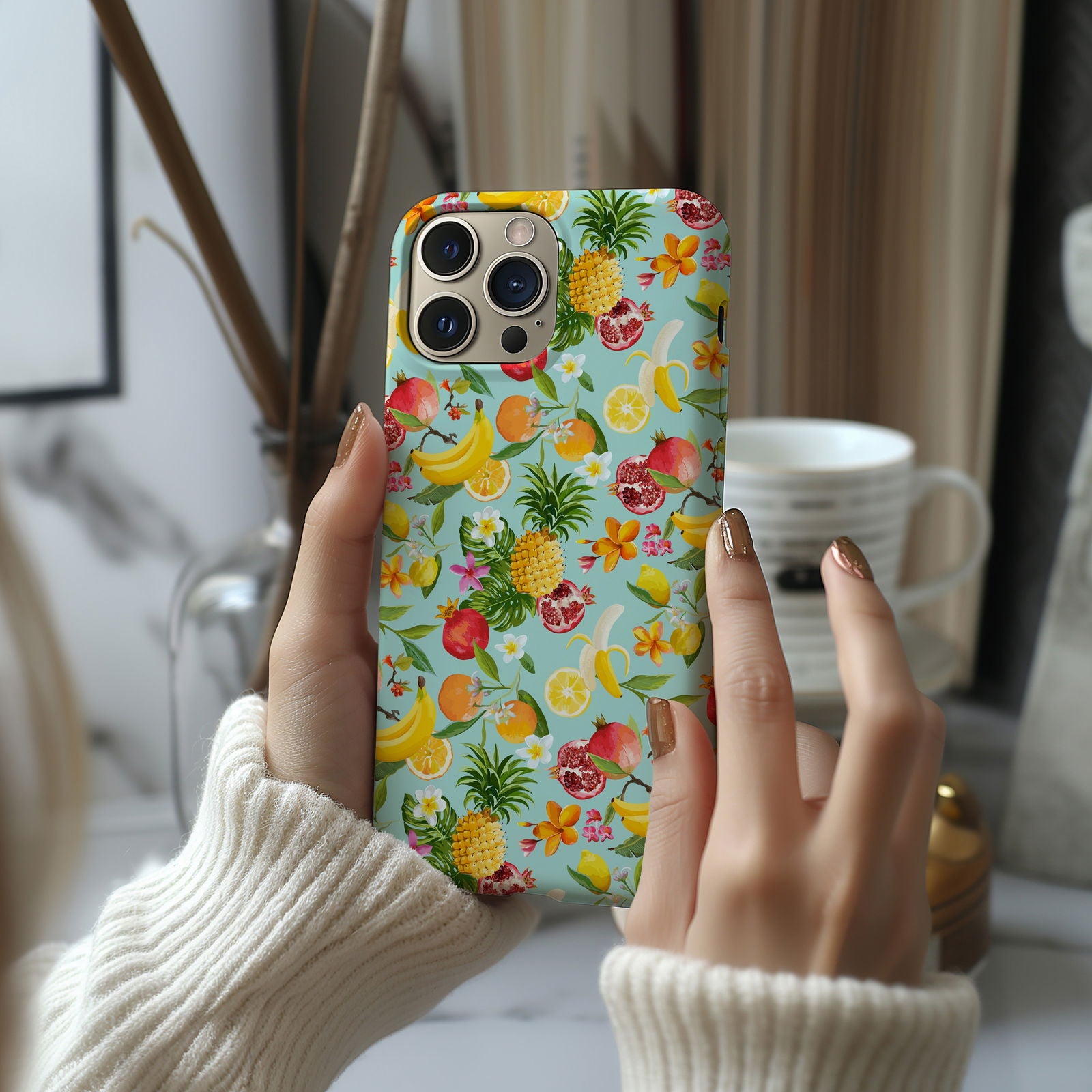 Colorful Tropical Fruits Magsafe iPhone Case - Techy Treasures -  