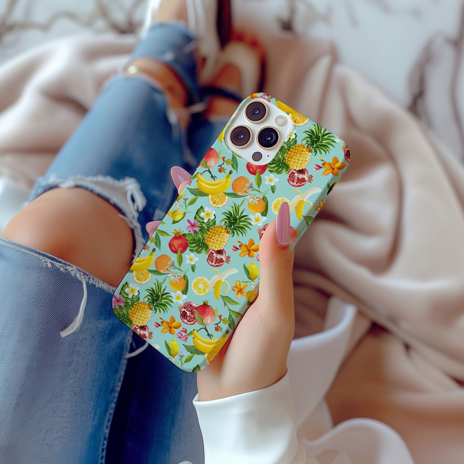 Colorful Tropical Fruits Magsafe iPhone Case - Techy Treasures -  