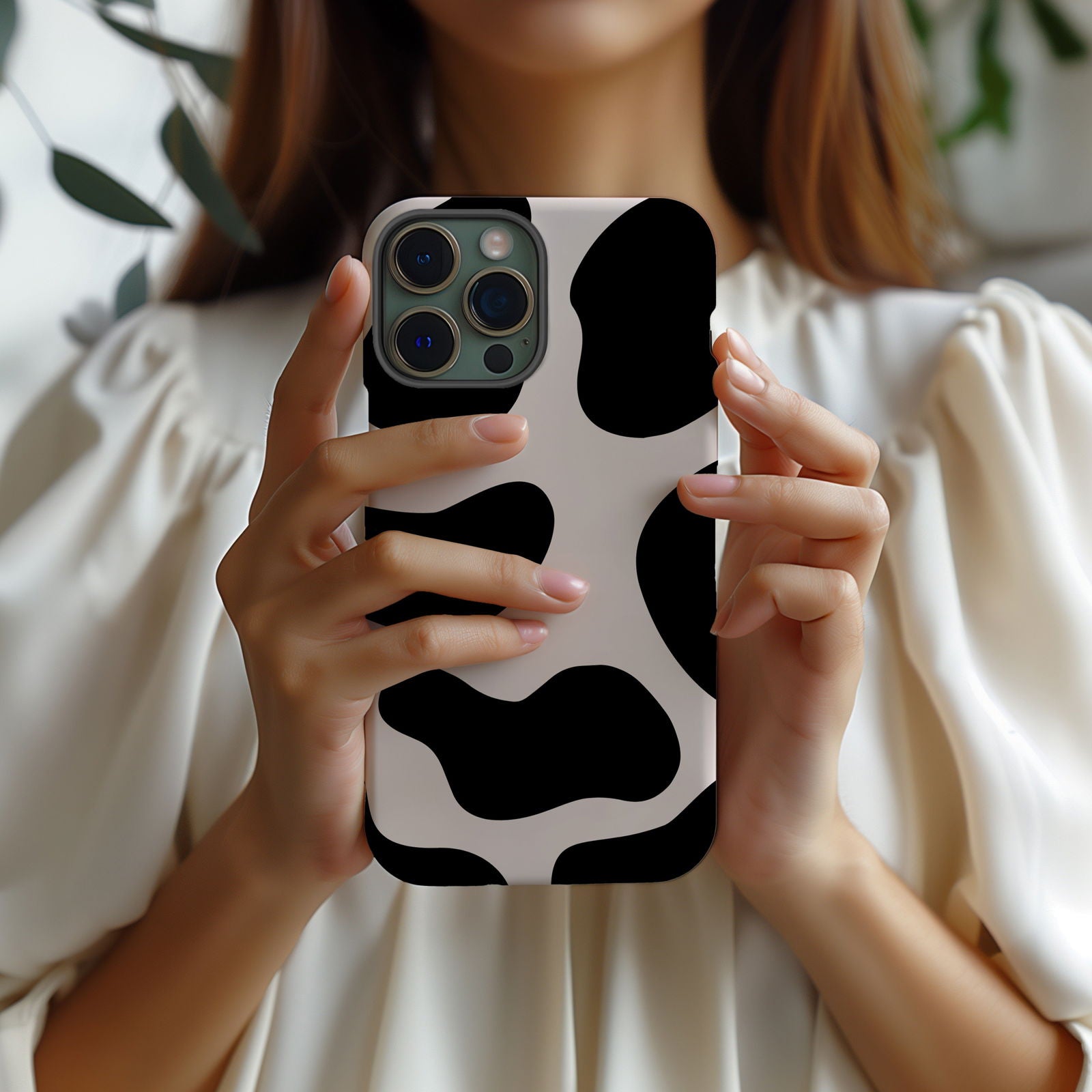 Cow Print Magsafe iPhone Case - Techy Treasures -  