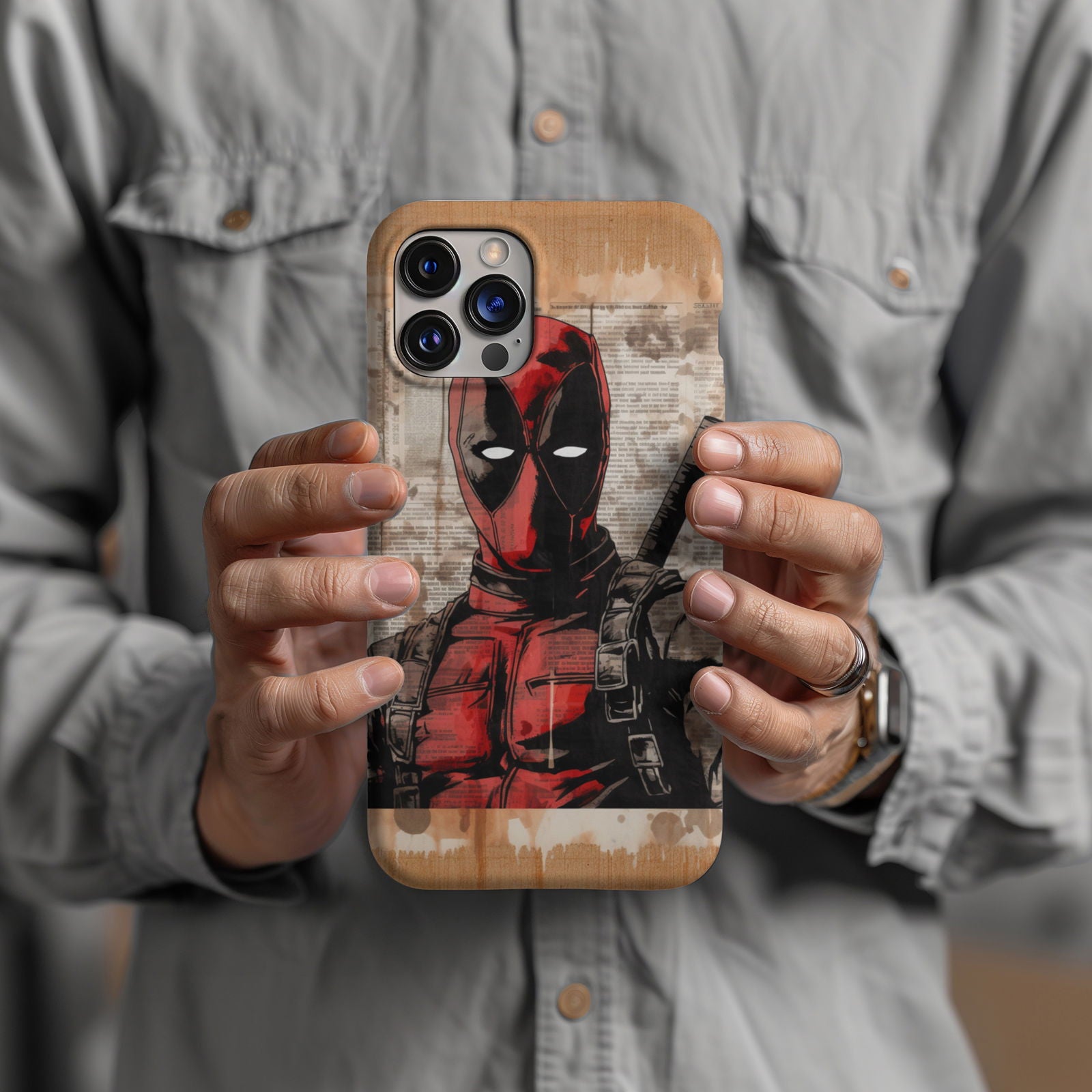 Deadpool Merc with a Mouth Magsafe Tough Phone Case - Techy Treasures -  