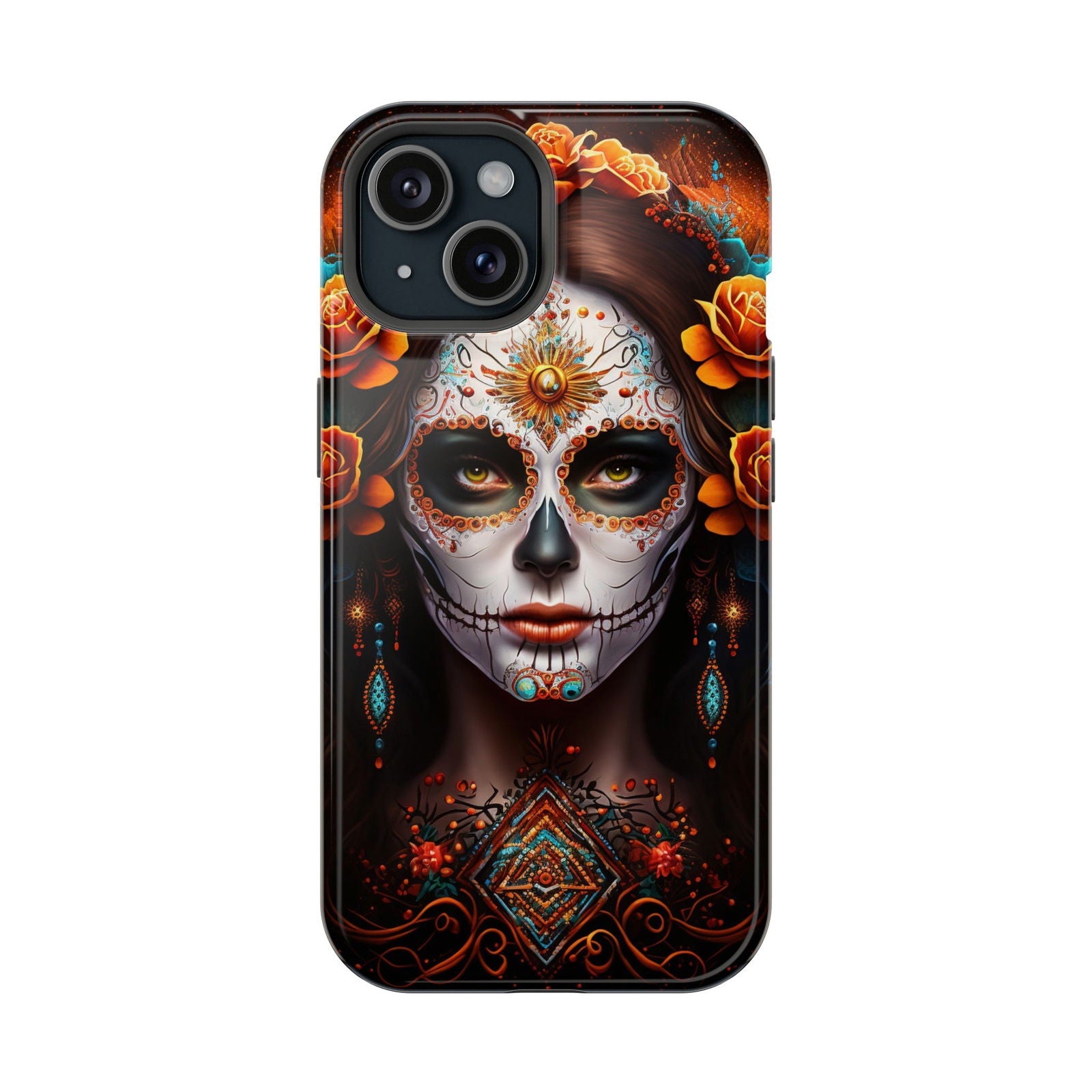 Dia De Los Muertos Magsafe iPhone Case - Techy Treasures - Mobile Phone Cases 