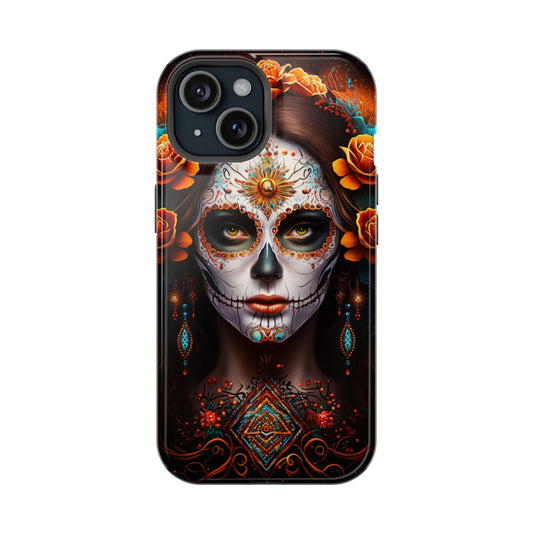 Dia De Los Muertos Magsafe iPhone Case - Techy Treasures - Mobile Phone Cases 