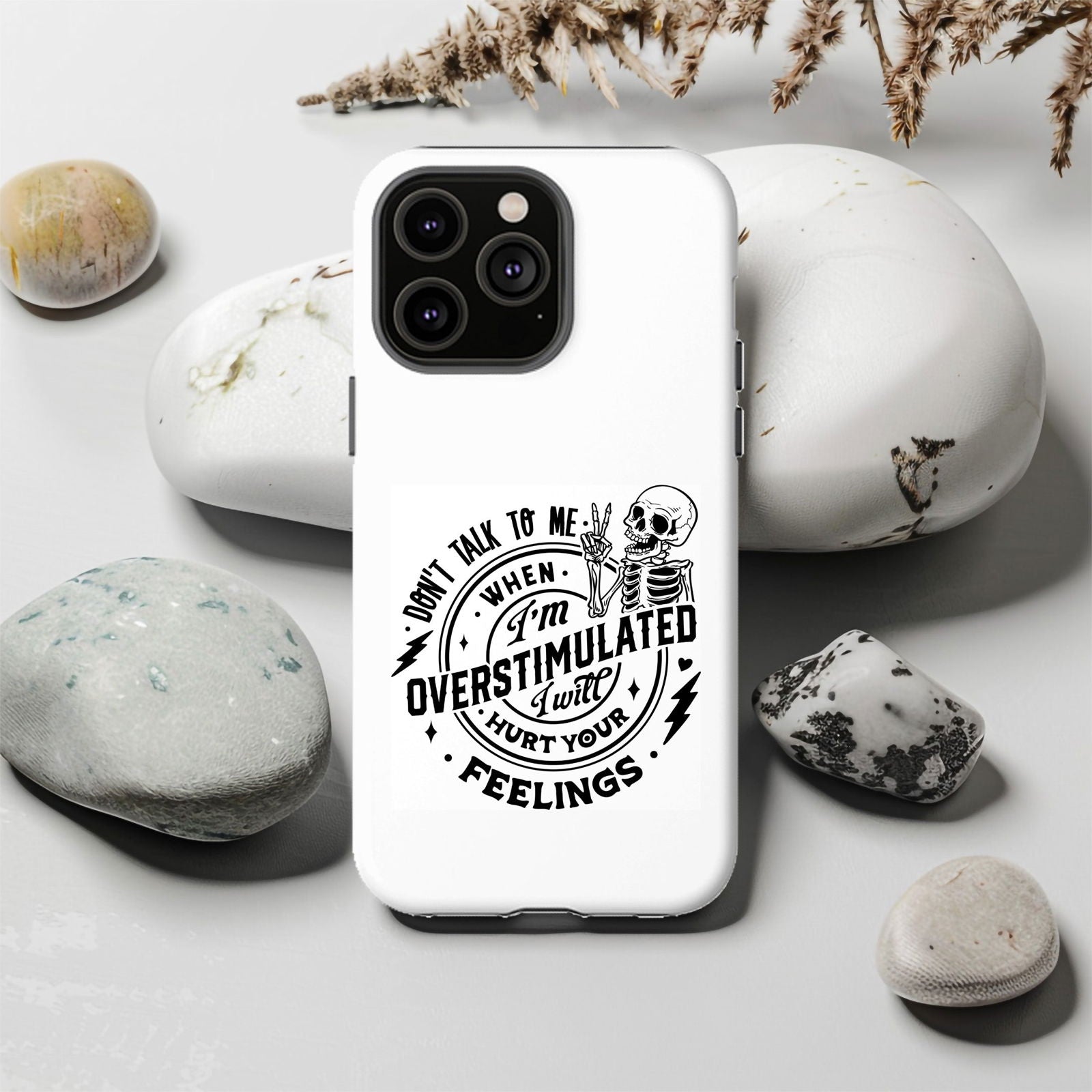 Don't Talk To Me When I'm Overstimulated  Magsafe iPhone Tough Case - Techy Treasures -  