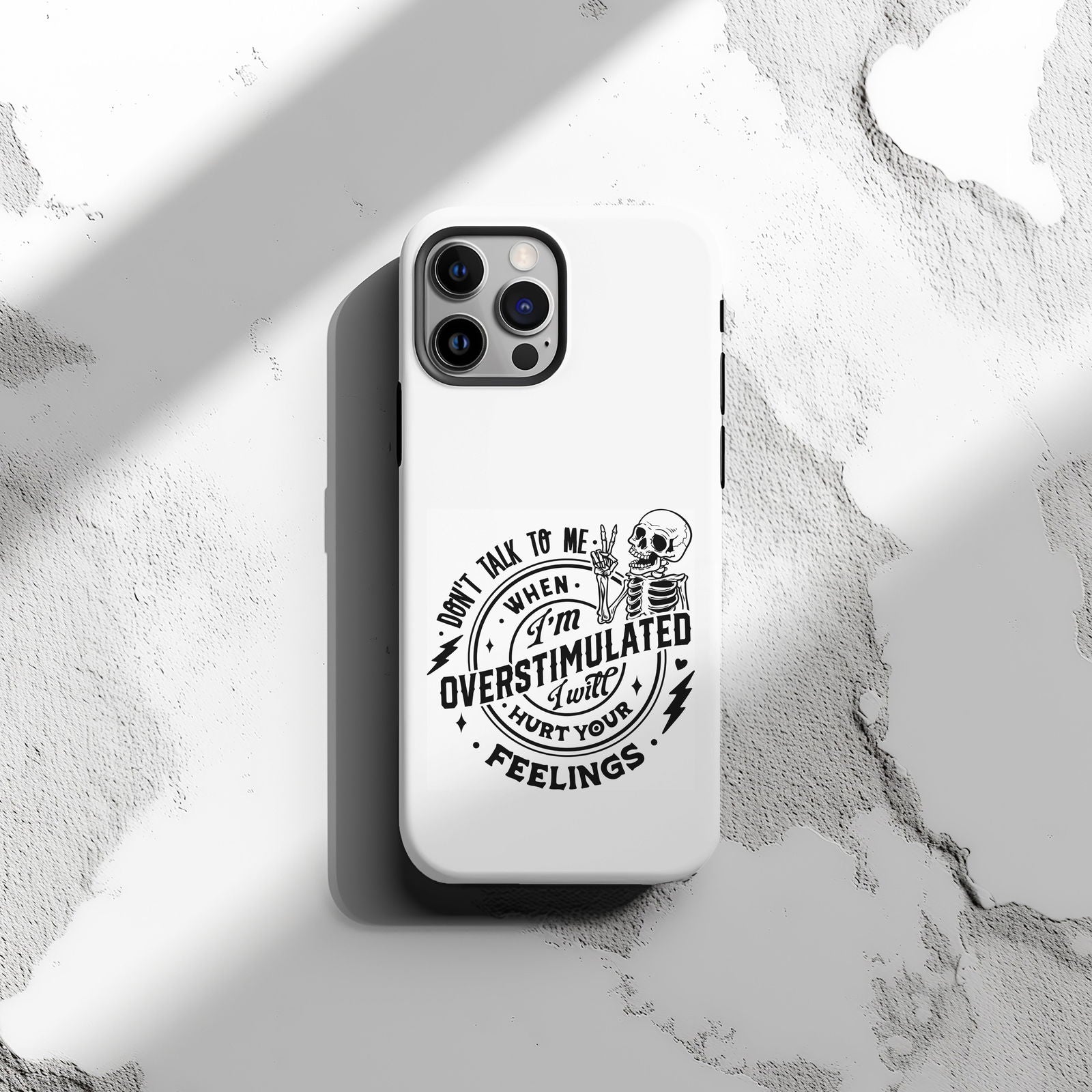 Don't Talk To Me When I'm Overstimulated  Magsafe iPhone Tough Case - Techy Treasures -  