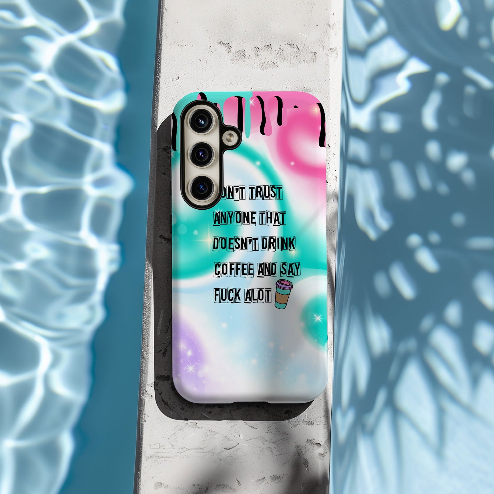 Don't Trust Anyone That Doesn't Drink Coffee and Say Fuck A Lot Magsafe iPhone Case - Techy Treasures -  