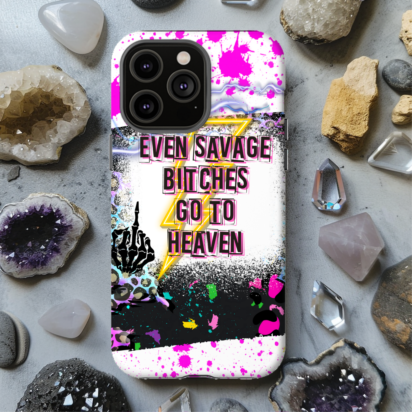 Even Savage Bitches Go To Heaven Magsafe iPhone Tough Case - Techy Treasures -  