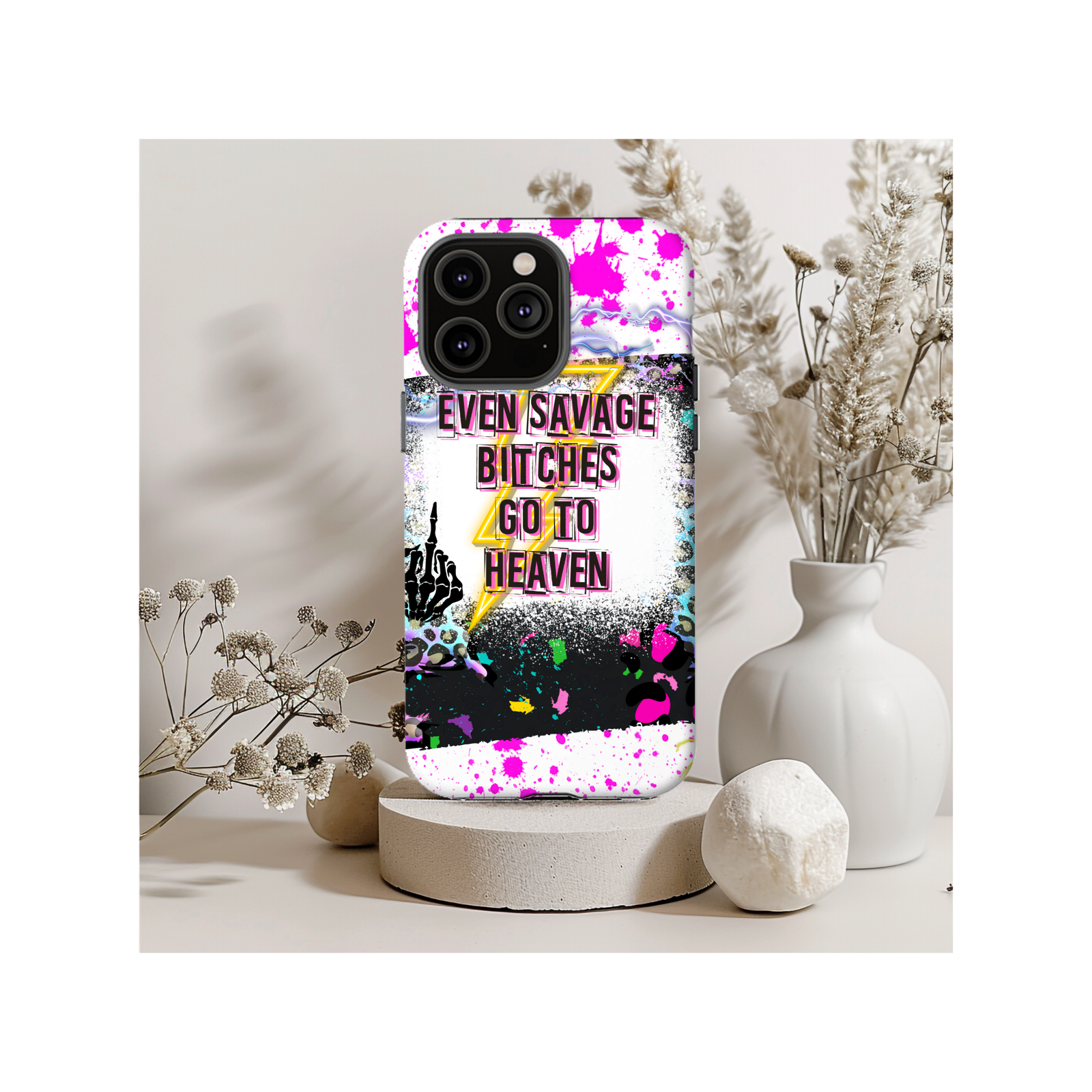 Even Savage Bitches Go To Heaven Magsafe iPhone Tough Case - Techy Treasures -  