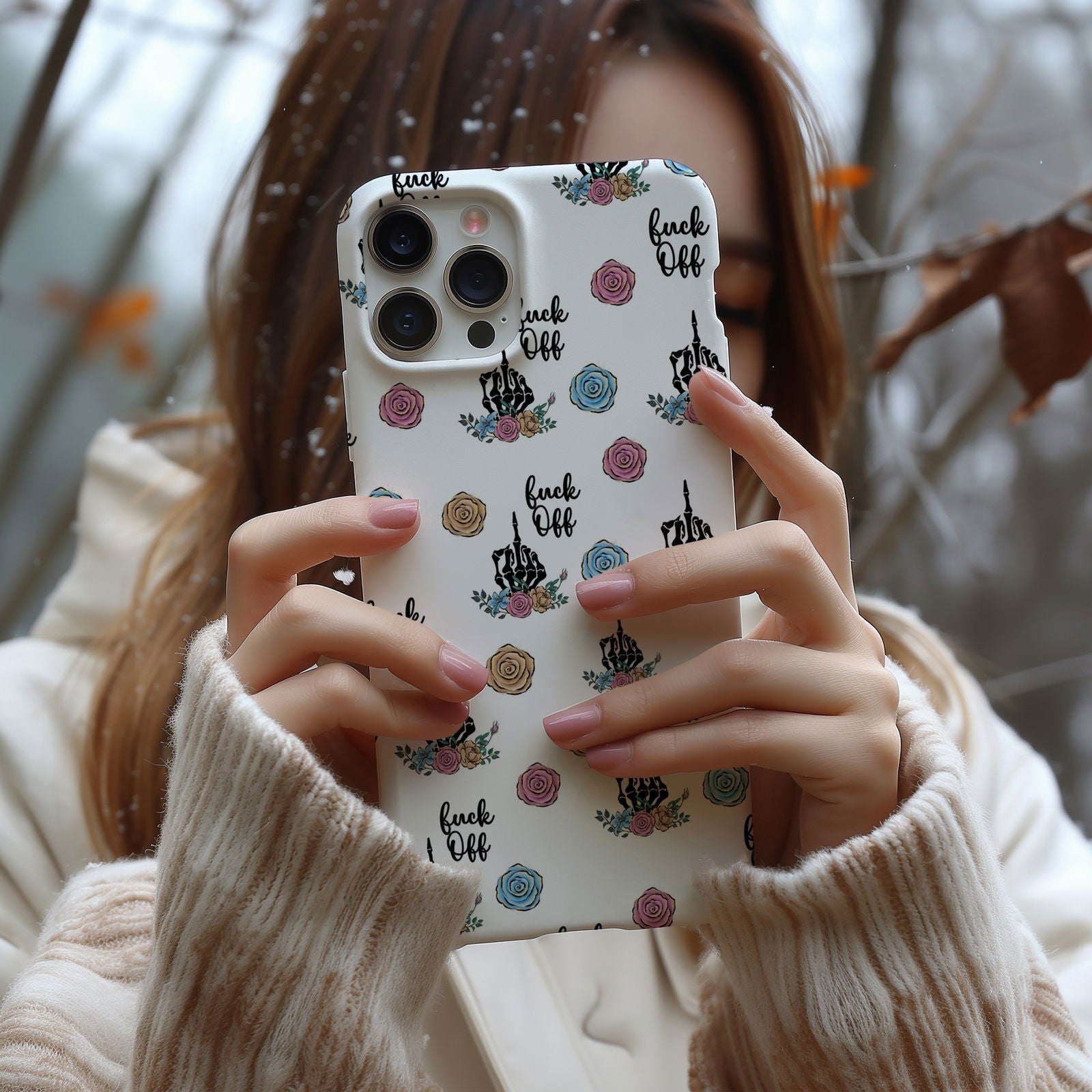 FAFO Floral Magnetic iPhone Case - Techy Treasures -  