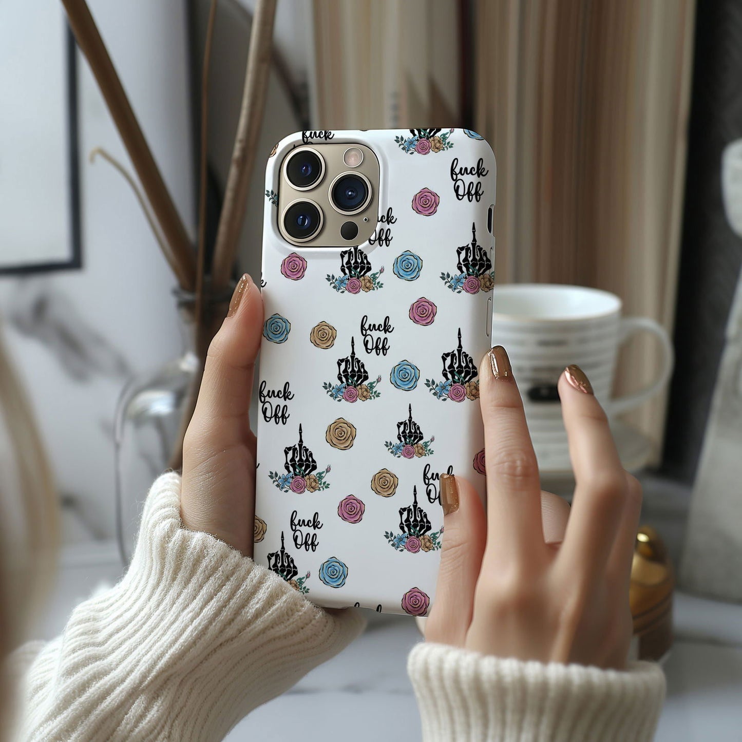FAFO Floral Magnetic iPhone Case - Techy Treasures -  
