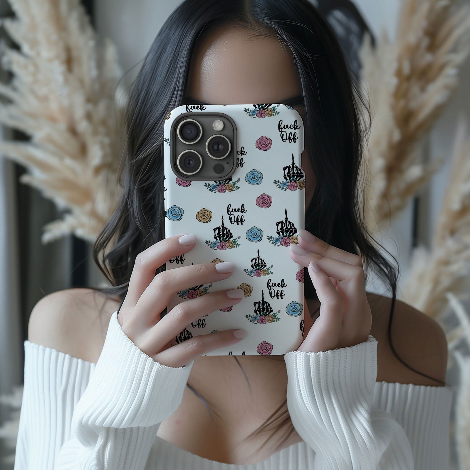 FAFO Floral Magnetic iPhone Case - Techy Treasures -  