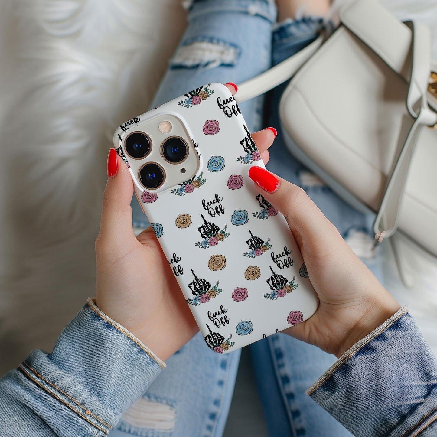 FAFO Floral Magnetic iPhone Case - Techy Treasures -  