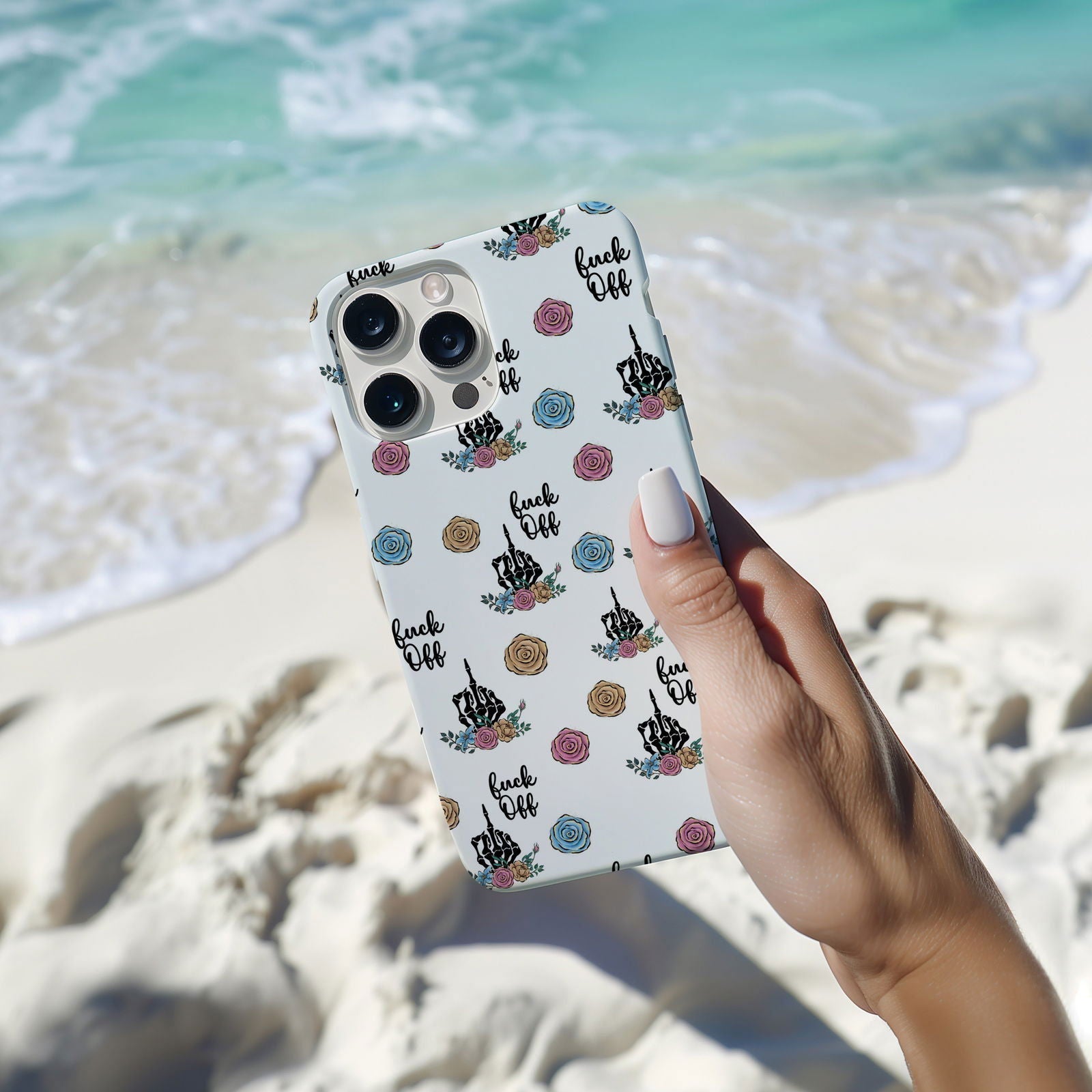 FAFO Floral Magnetic iPhone Case - Techy Treasures -  