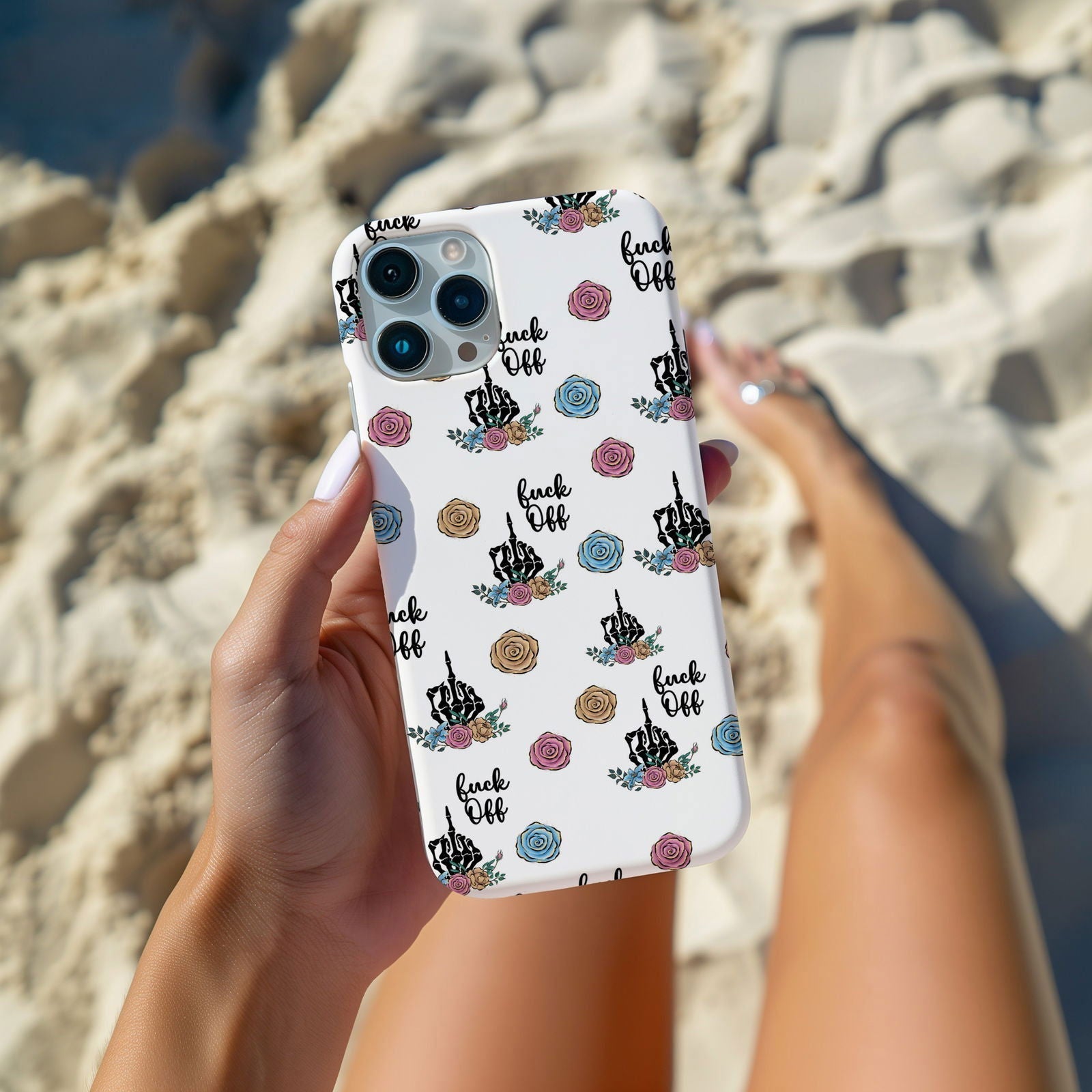 FAFO Floral Magnetic iPhone Case - Techy Treasures -  