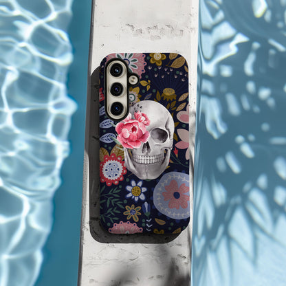 Floral Skull Magsafe iPhone Case - Techy Treasures -  
