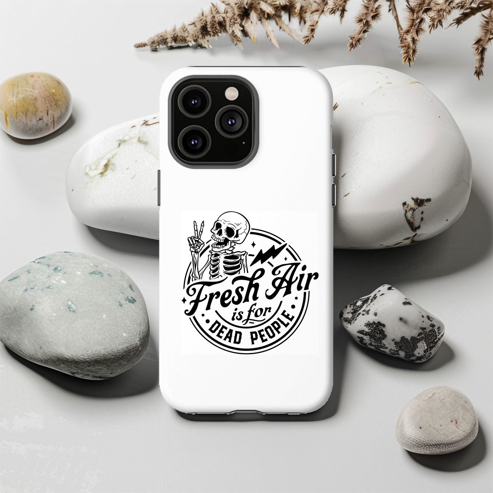Fresh Air Is For Dead People Magsafe iPhone Tough Case - Techy Treasures -  