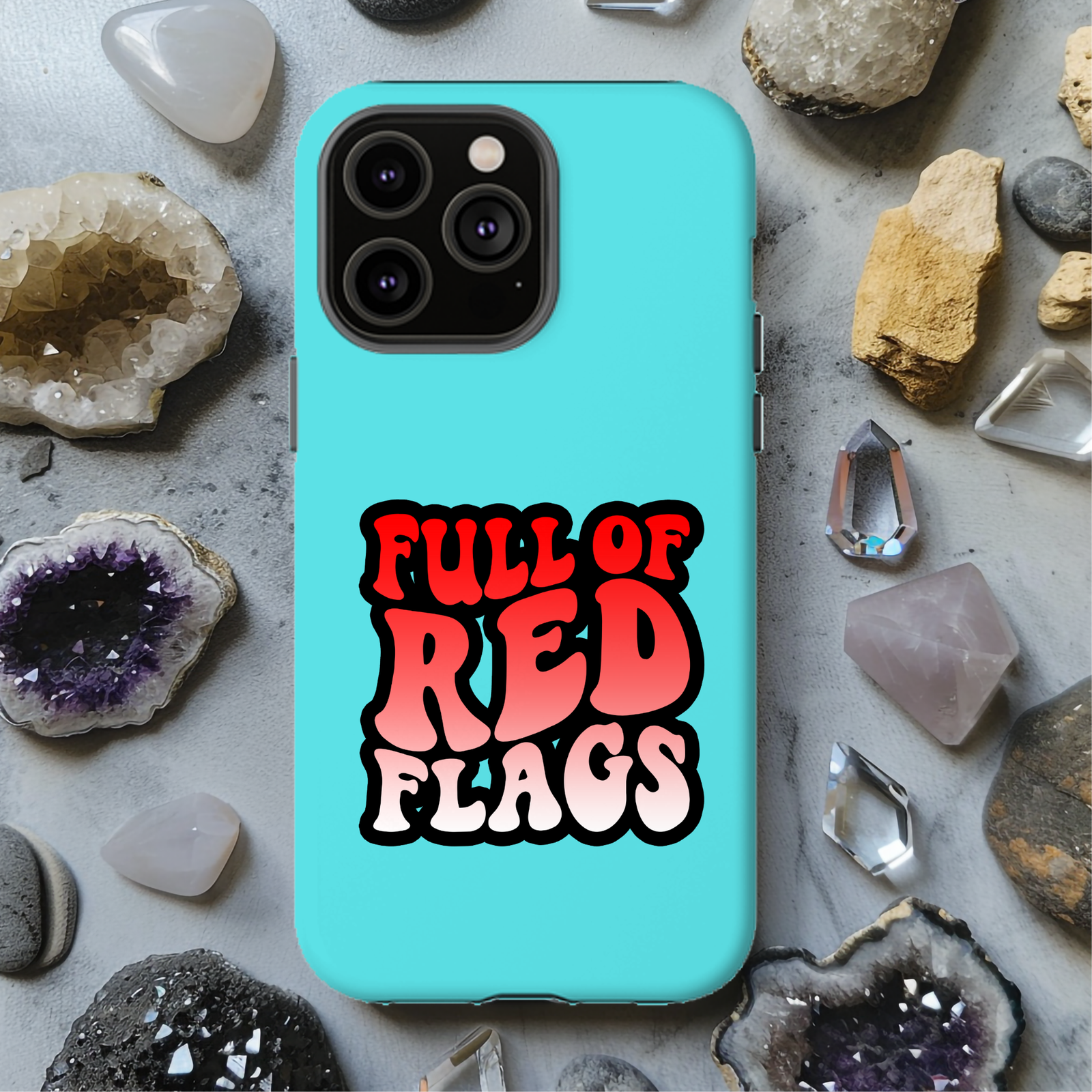Full Of Red Flags Magsafe iPhone Tough Case - Techy Treasures -  