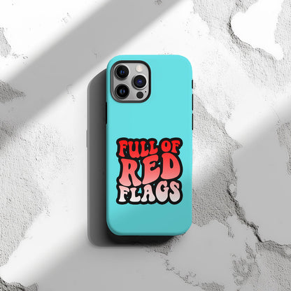 Full Of Red Flags Magsafe iPhone Tough Case - Techy Treasures -  