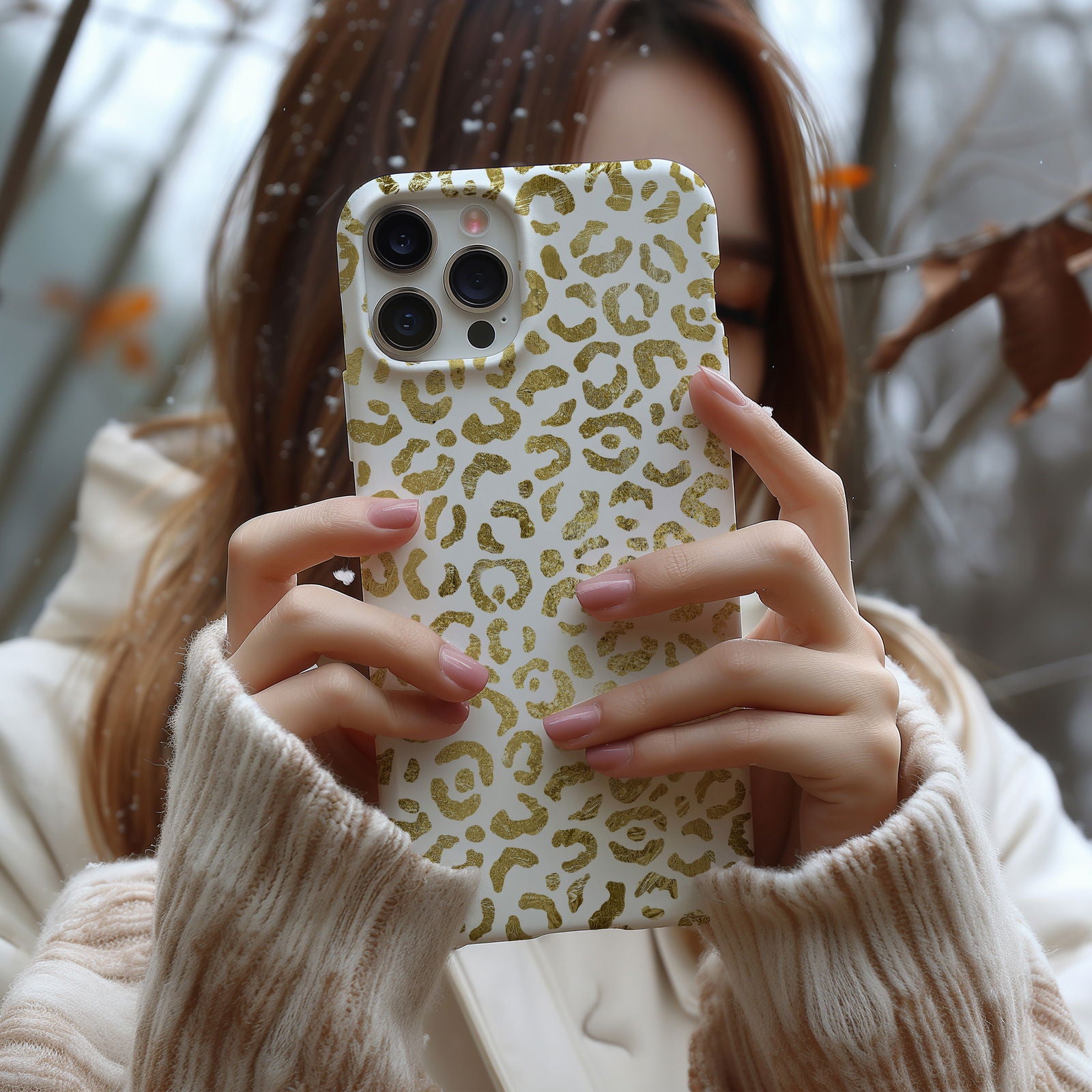 Gold Leopard Print Magsafe iPhone Case - Techy Treasures -  